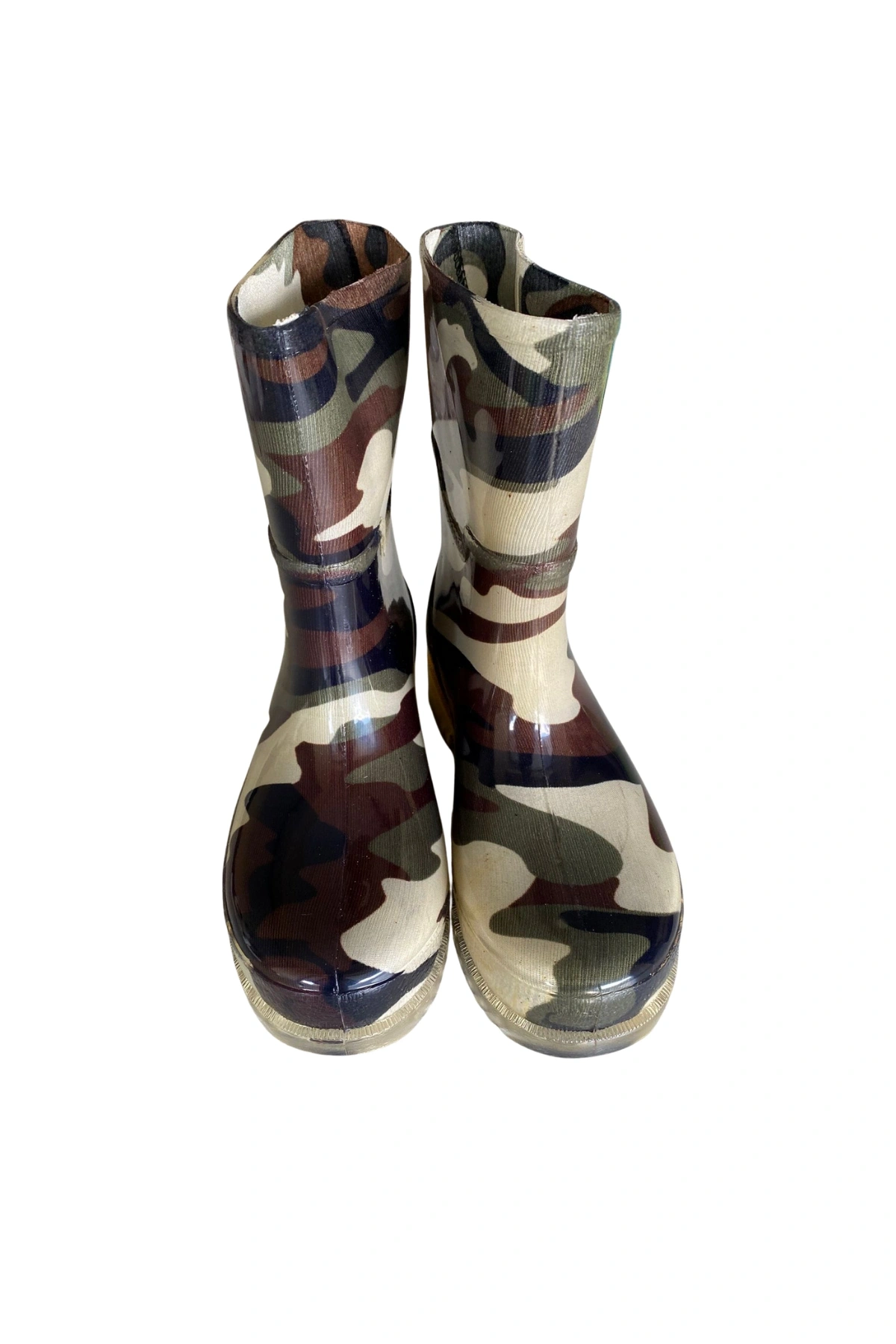 Unısex Bahçe ve Yağmur Çizmesi 36-40 Yeni Askeri Kamuflaj