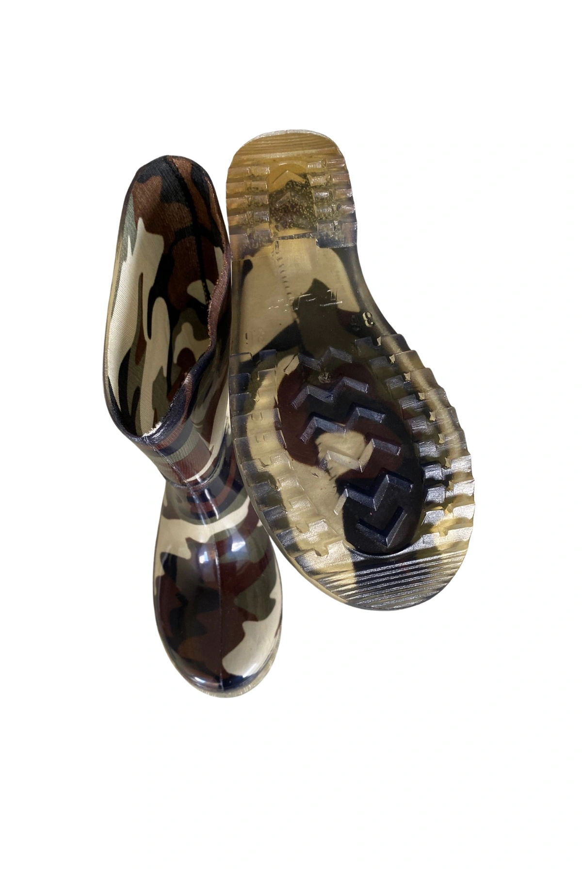 Unısex Bahçe ve Yağmur Çizmesi 36-40 Yeni Askeri Kamuflaj