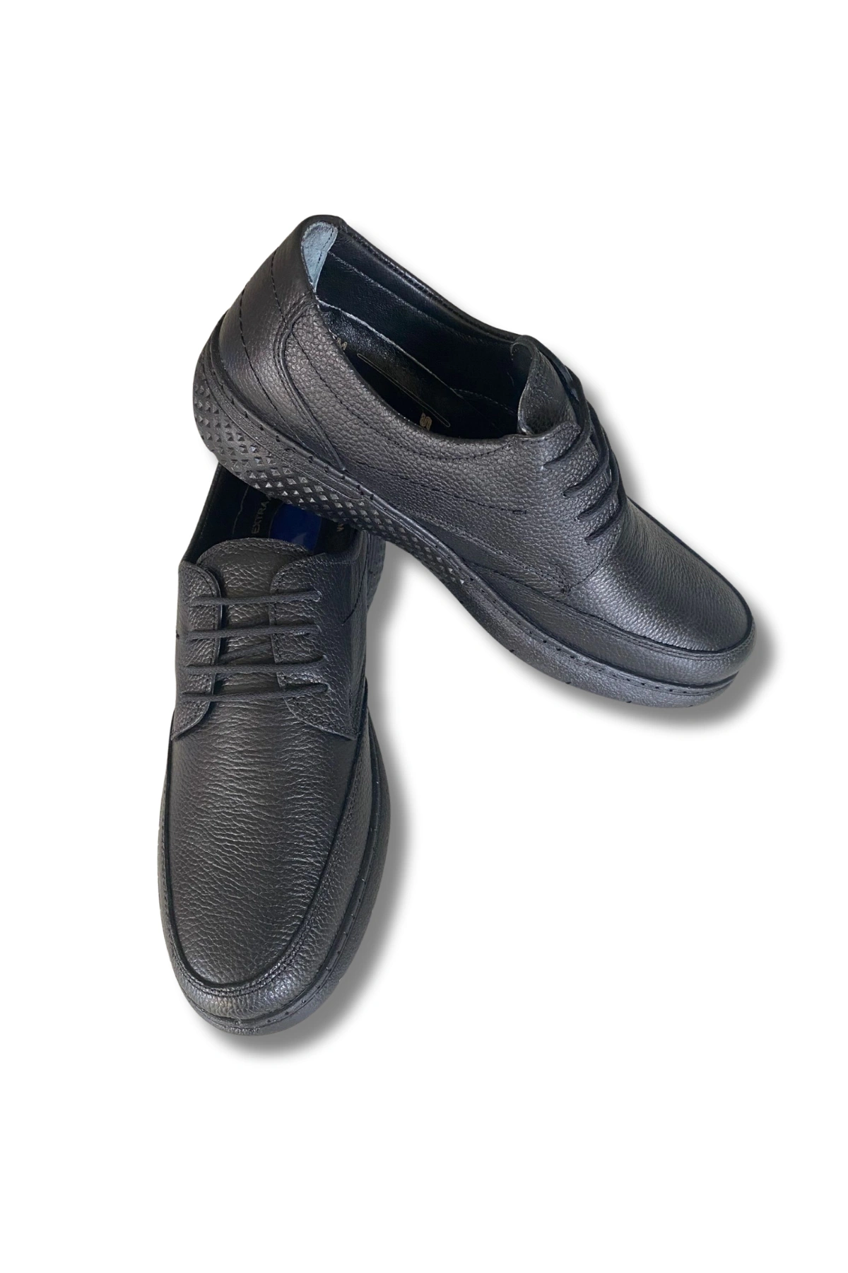 Belix Confort Bağcıklı Deri Erkek Ayakkabı 40-45 Siyah