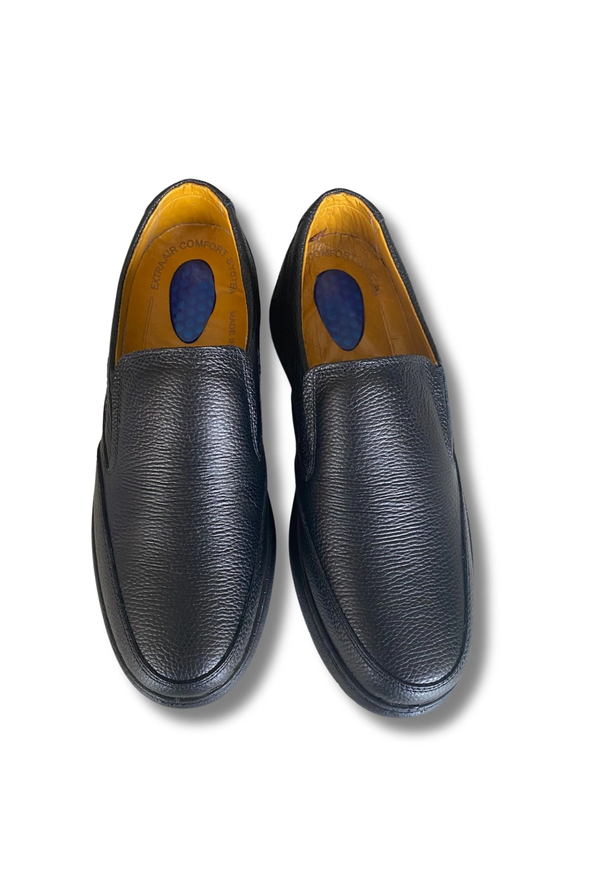 Belix Confort Bağcıksız Deri Erkek Ayakkabı 40-45 Siyah