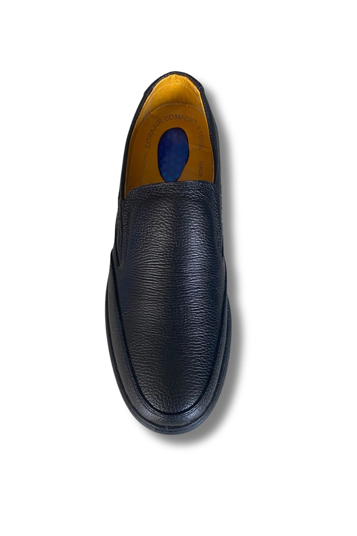 Belix Confort Bağcıksız Deri Erkek Ayakkabı 40-45 Siyah