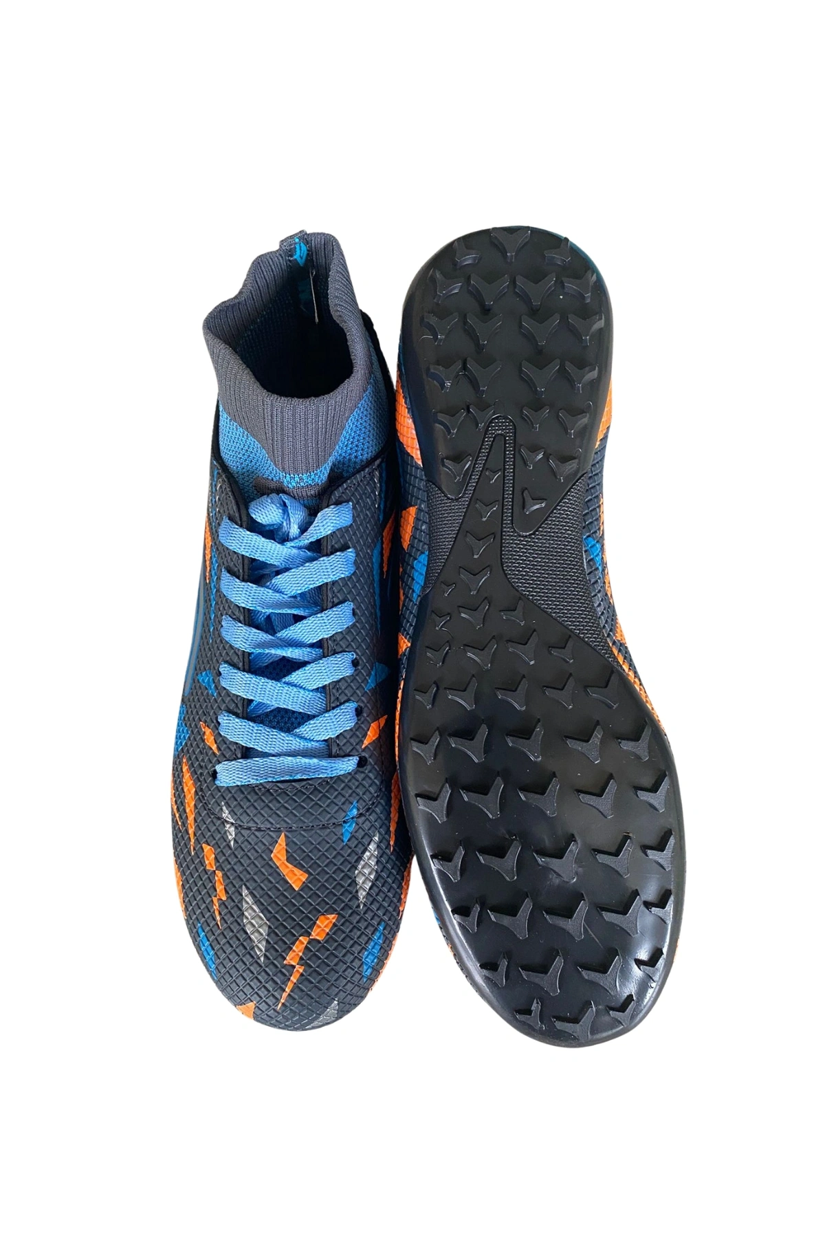 Dugana Çoraplı Halı Saha Ayakkabı 40-44 Füme-Turkuaz