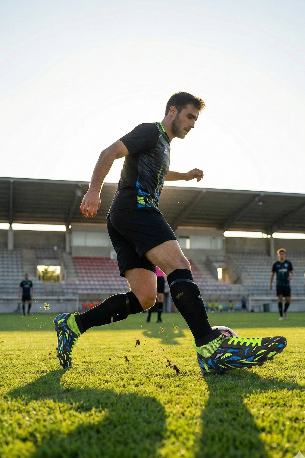 Dugana Çoraplı Krampon Ayakkabı 40-44 Siyah-Fosfor Sarı