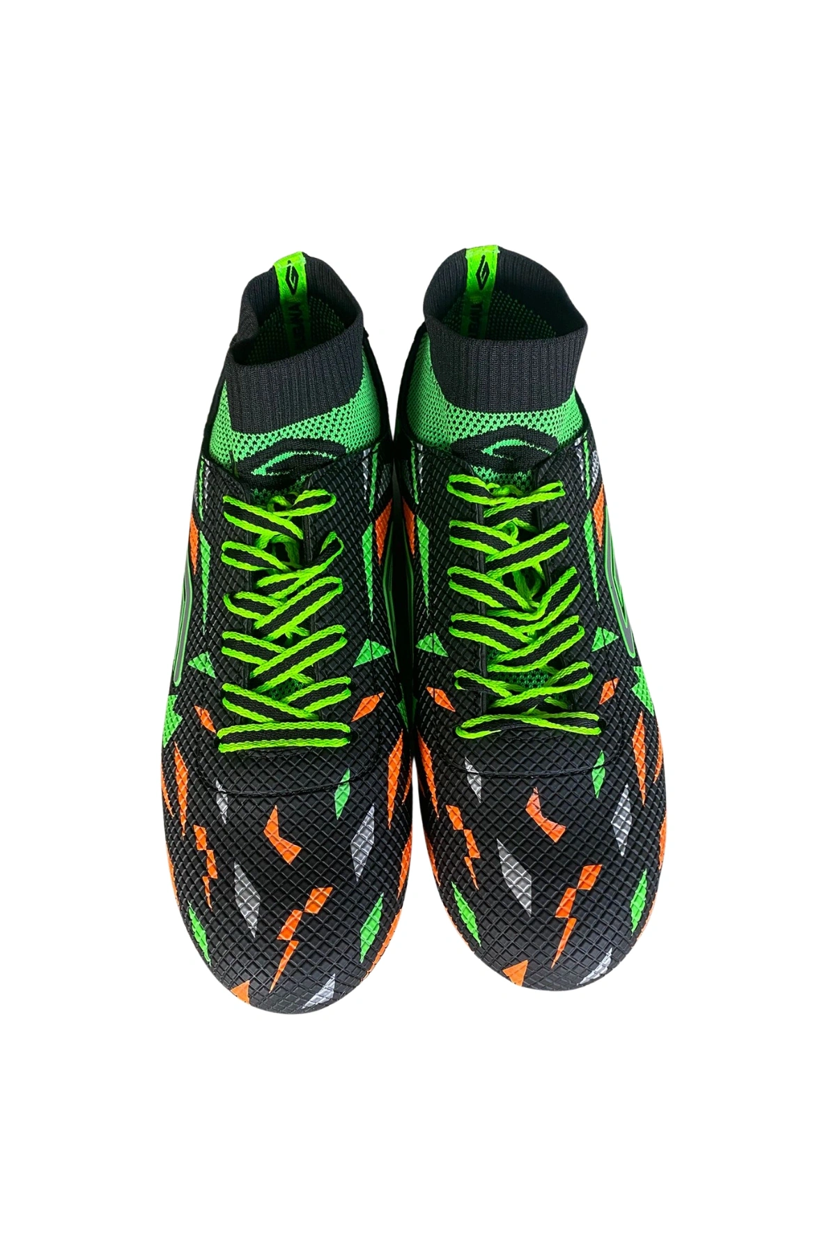 Dugana Çoraplı Krampon Ayakkabı 40-44 Siyah-Fosfor Yeşil