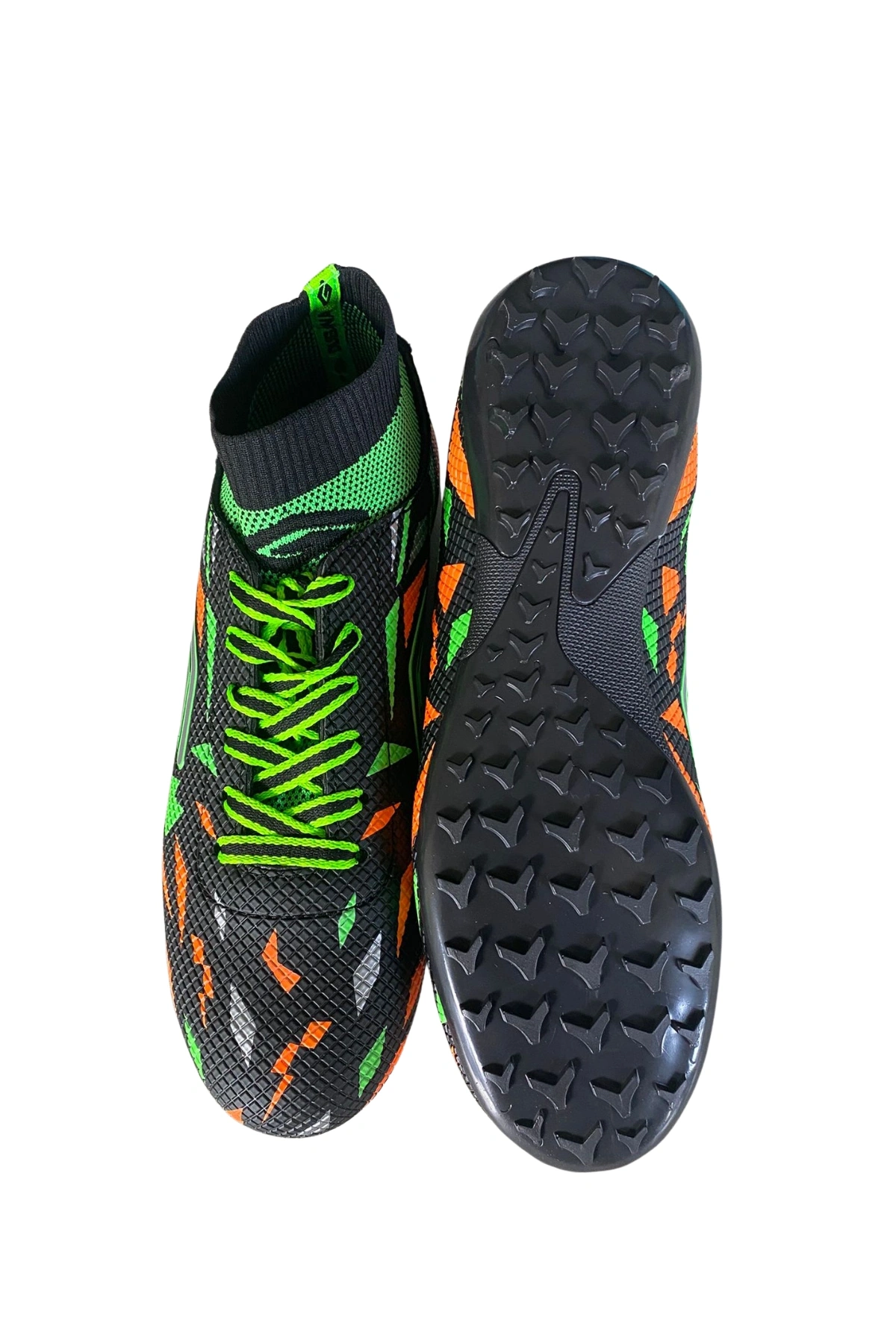 Dugana Çoraplı Krampon Ayakkabı 40-44 Siyah-Fosfor Yeşil