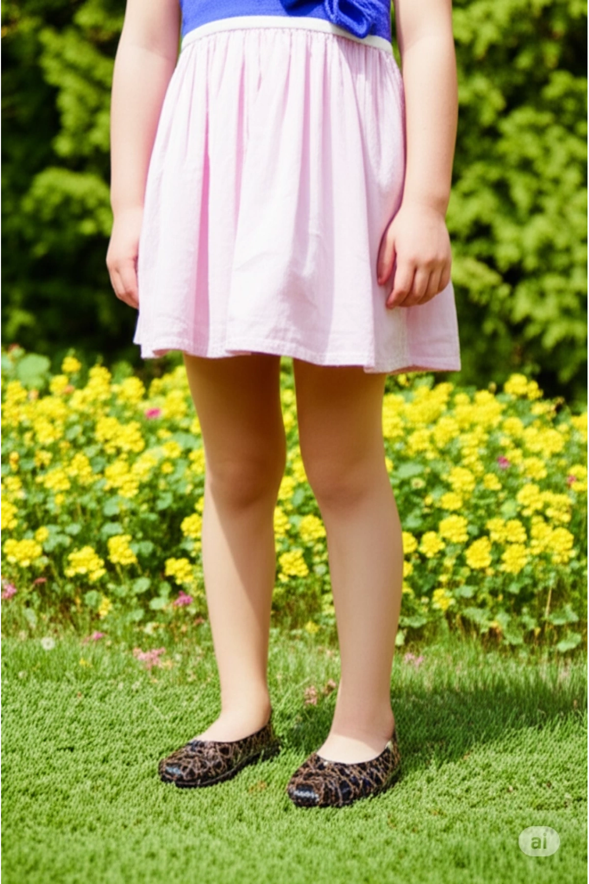 Filet Çiçekli Bahçe ve Tarım Kız Çocuk Ayakkabısı 29-35 Leopar