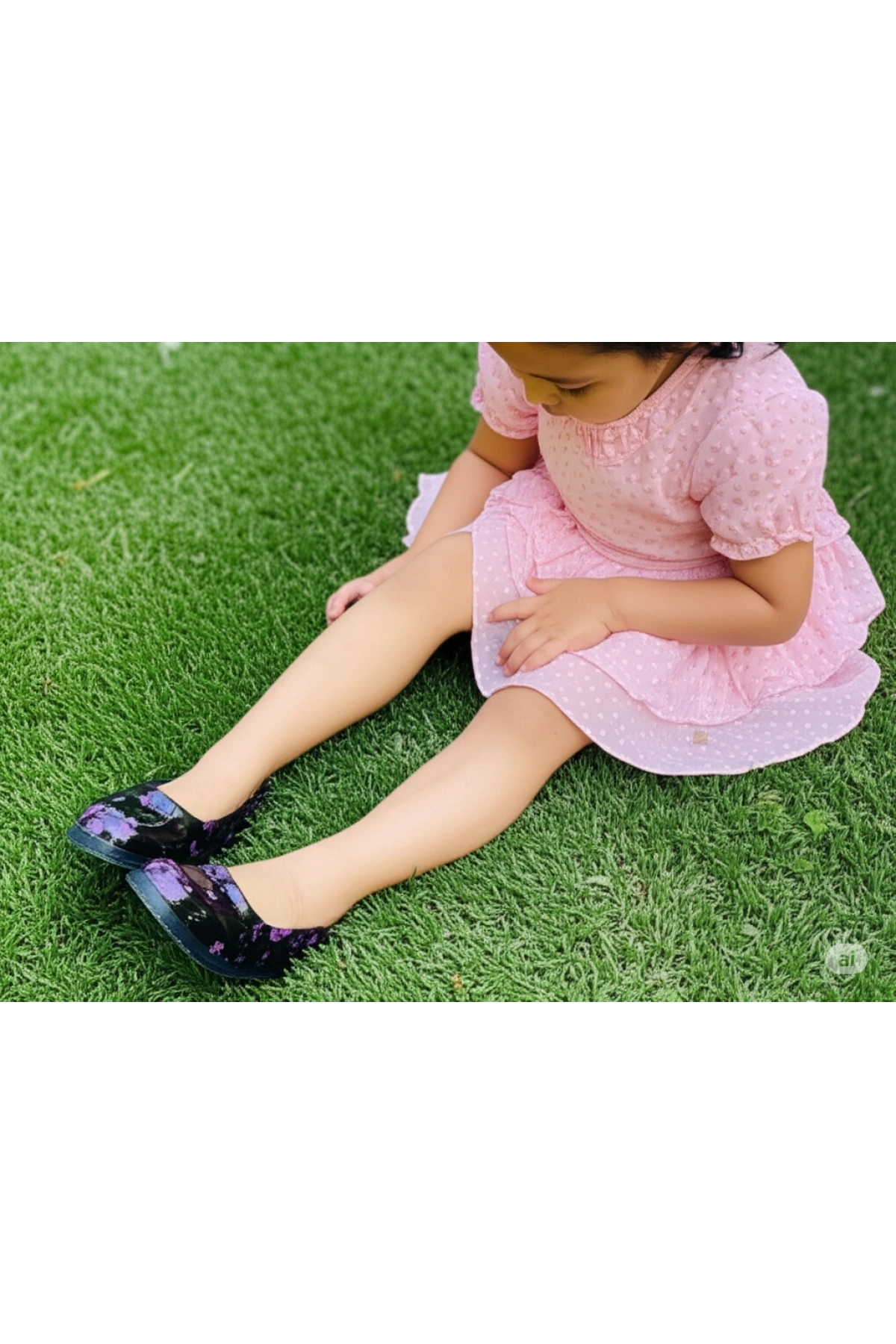 Filet Çiçekli Bahçe ve Tarım Kız Çocuk Ayakkabısı 29-35 Mor