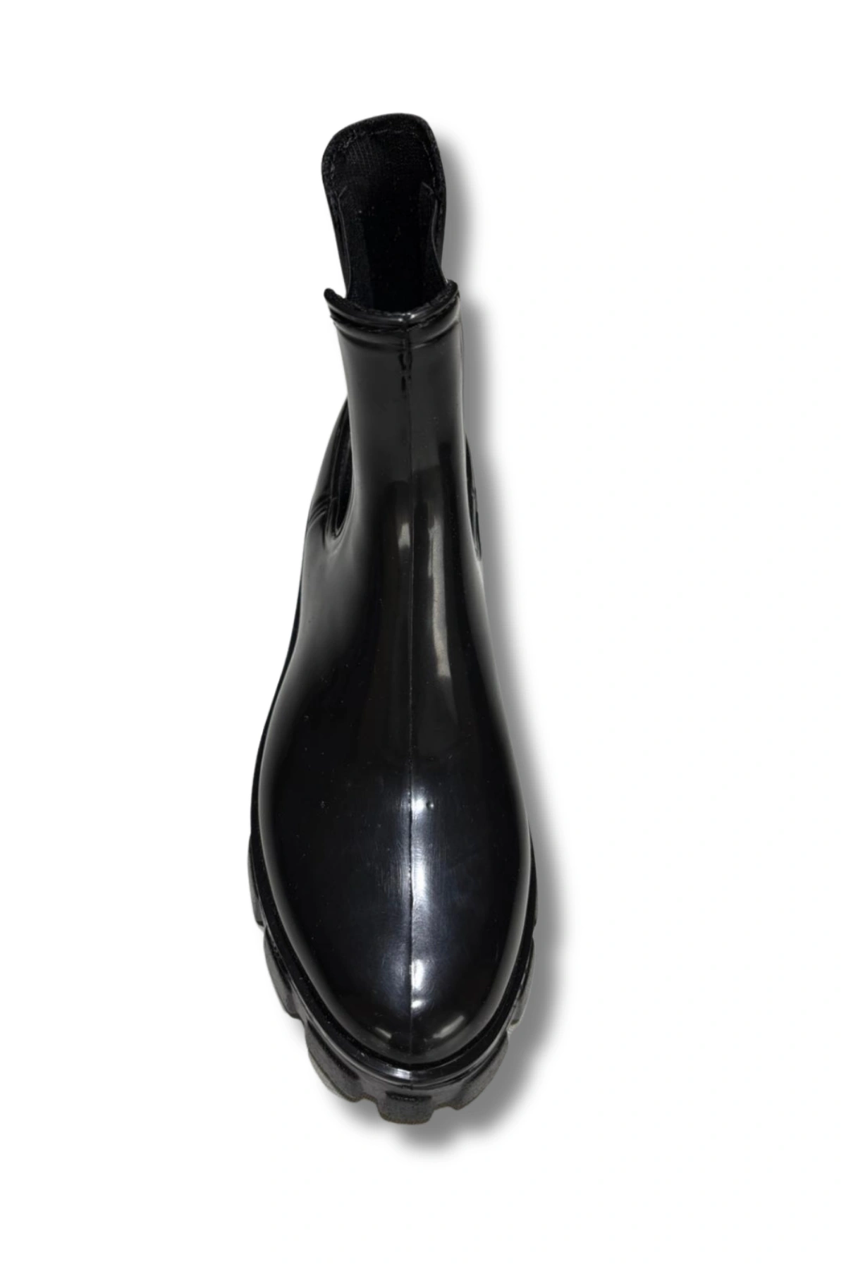 Kaymaz Yüksek Tabanlı Bilek Boy Lastikli Kadın Botu 36-40 Siyah