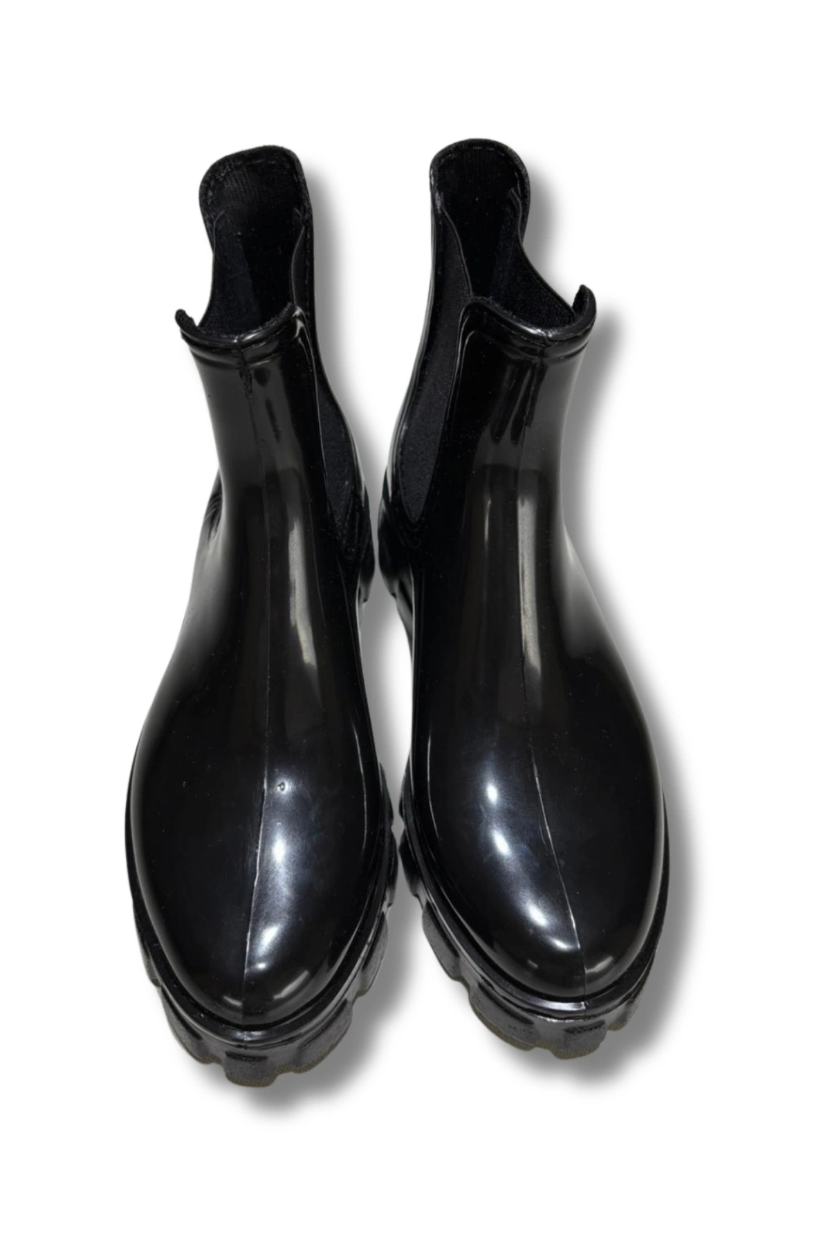 Kaymaz Yüksek Tabanlı Bilek Boy Lastikli Kadın Botu 36-40 Siyah