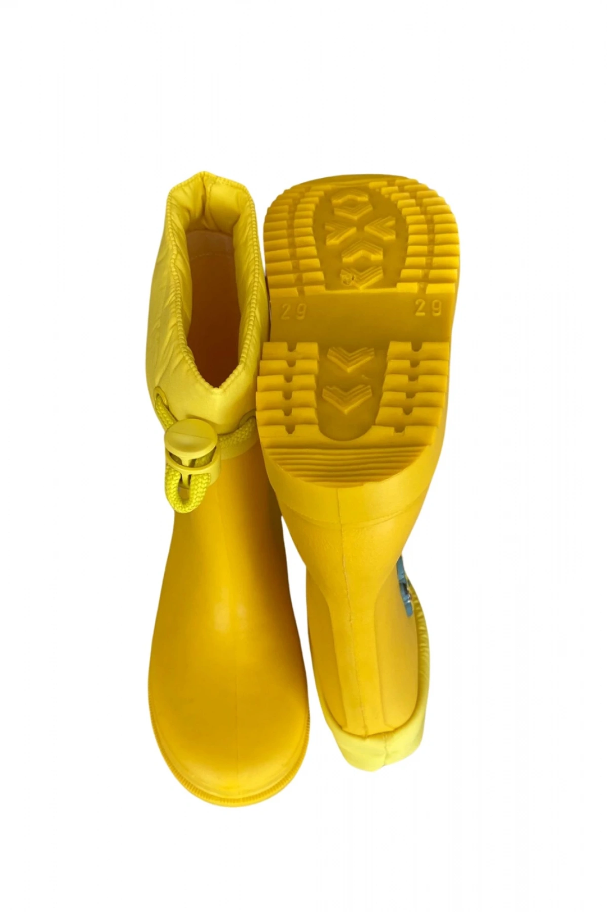 Konçlu Erkek Çocuk Yağmur Çizmesi 26-35 Sarı