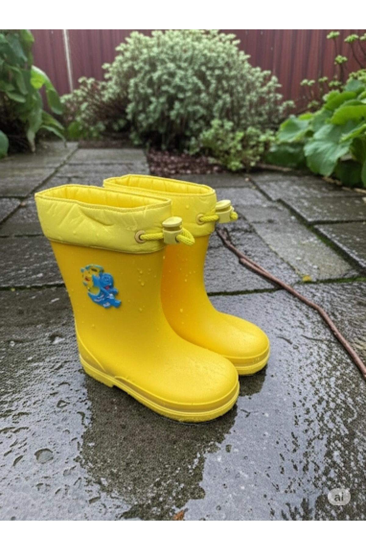 Konçlu Erkek Çocuk Yağmur Çizmesi 26-35 Sarı