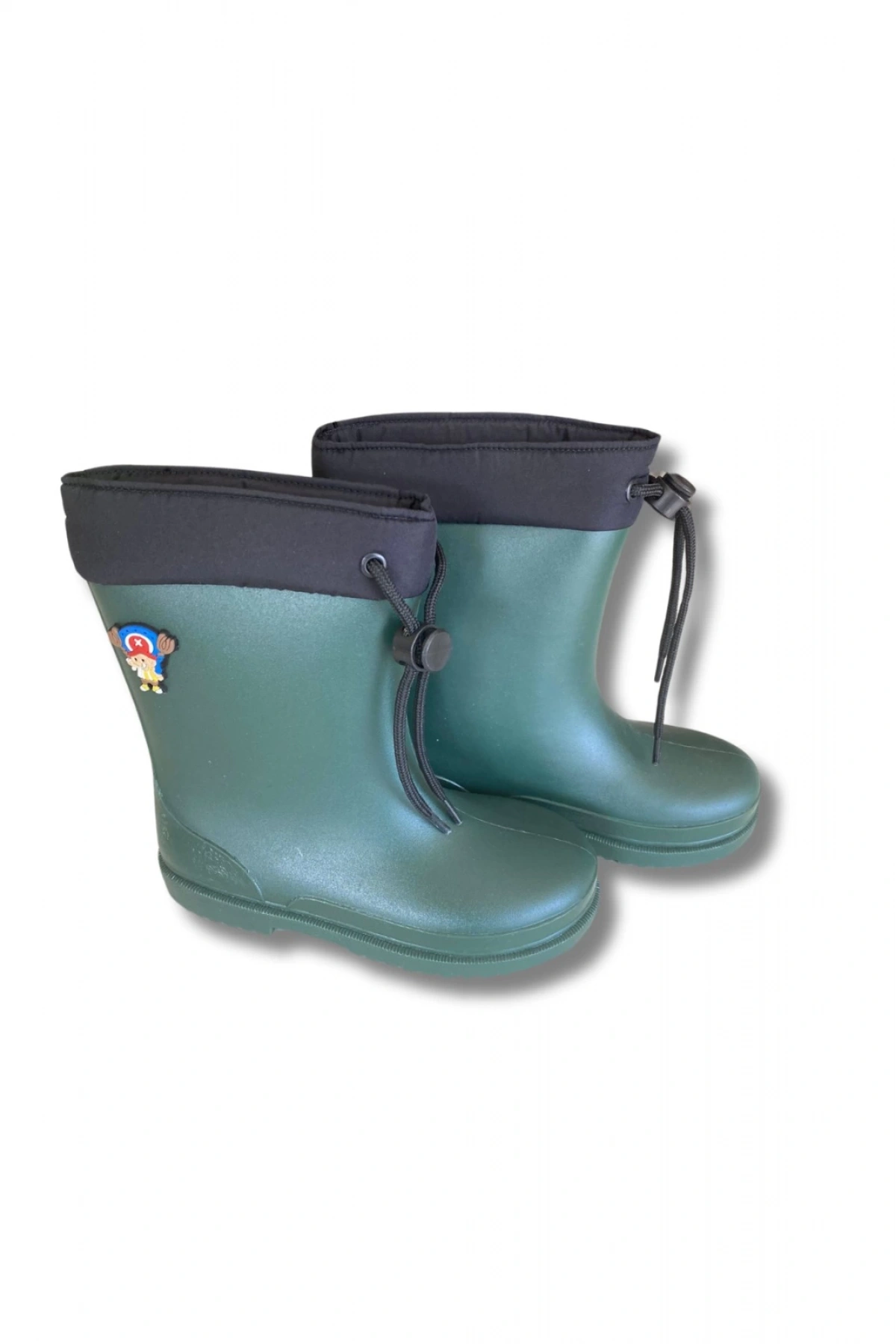 Konçlu Erkek Çocuk Yağmur Çizmesi 26-35 Yeşil