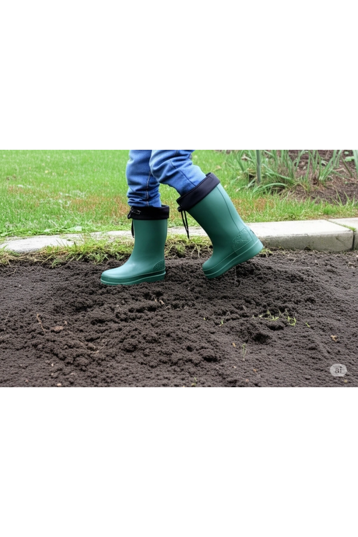 Konçlu Erkek Çocuk Yağmur Çizmesi 26-35 Yeşil