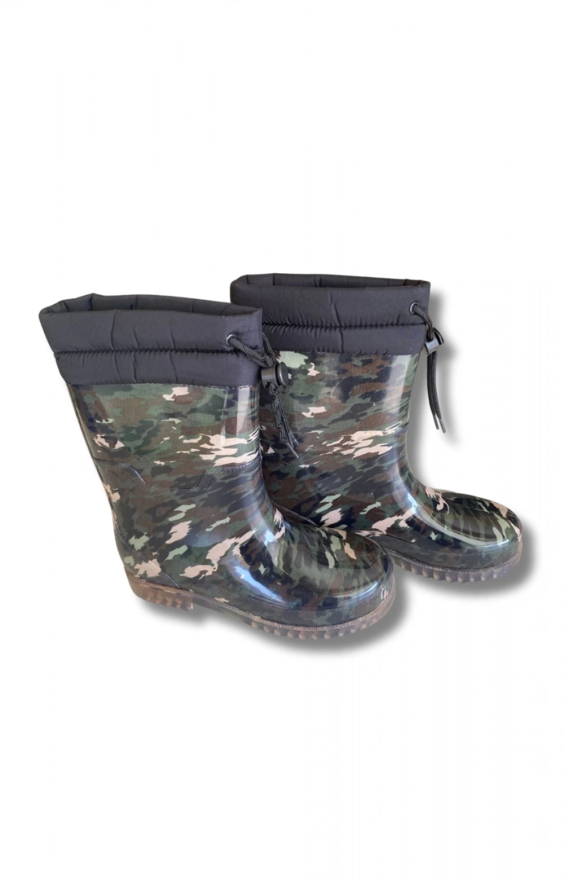 Konçlu Kadın Yağmur Çizmesi 36-40 Kamuflaj