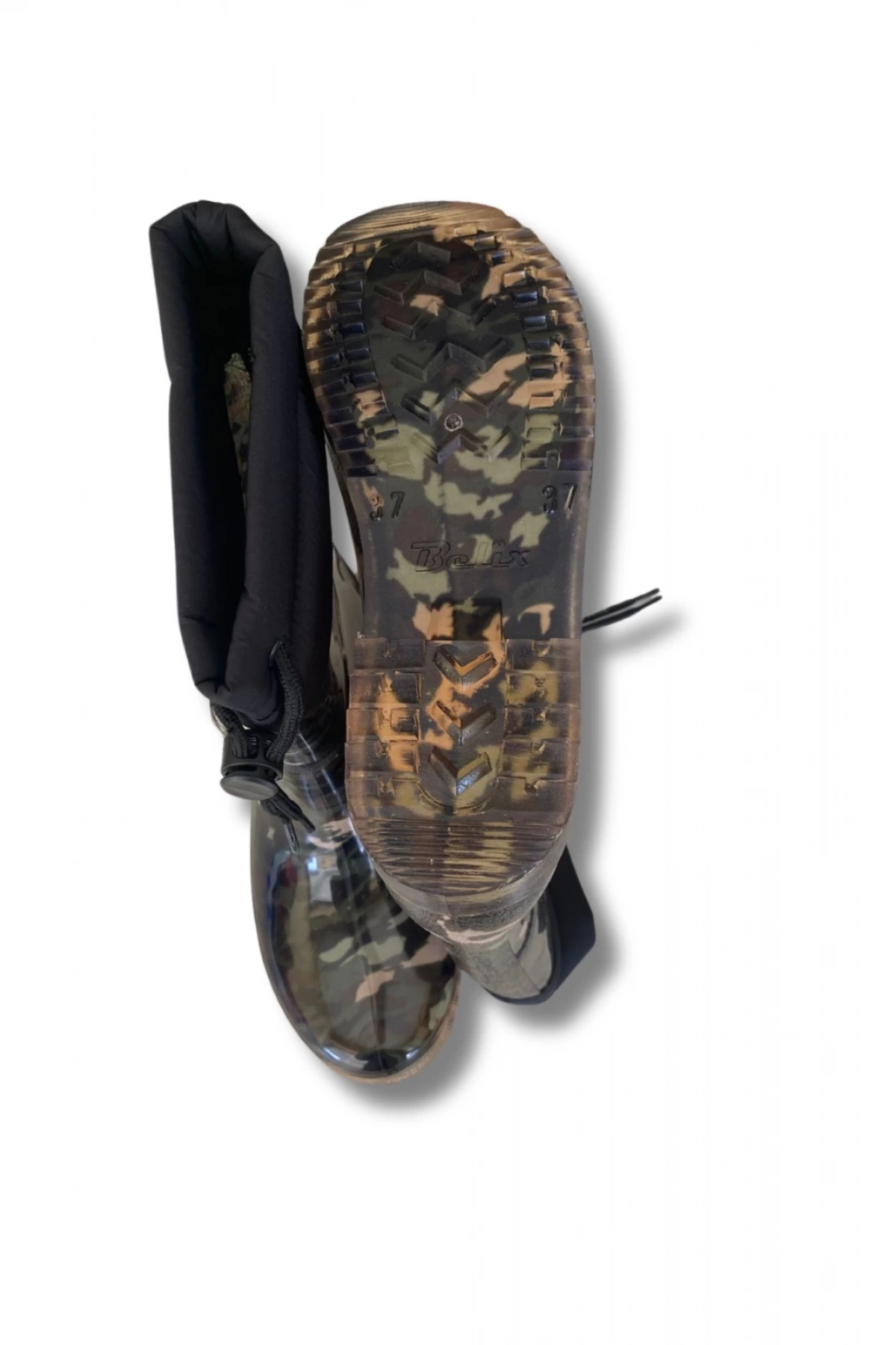 Konçlu Kadın Yağmur Çizmesi 36-40 Kamuflaj