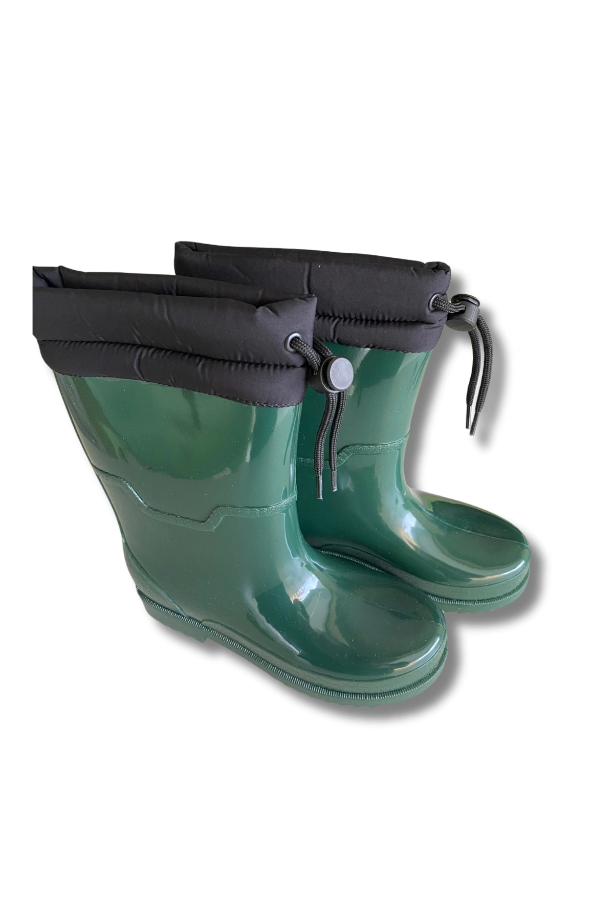 Konçlu Kadın Yağmur Çizmesi 36-40 Koyu Yeşil