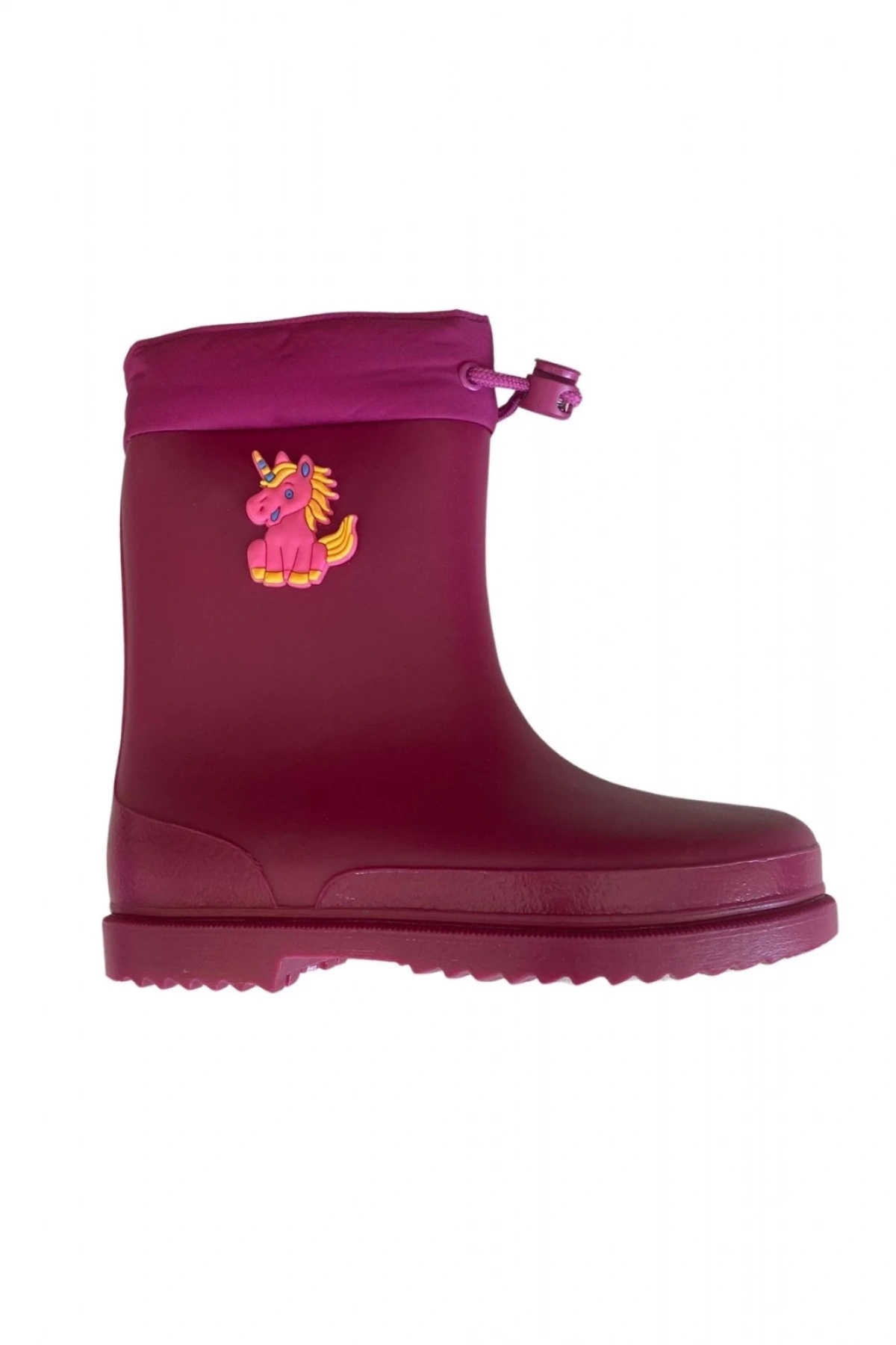Konçlu Kız Çocuk Yağmur Çizmesi 26-35 Fuşya