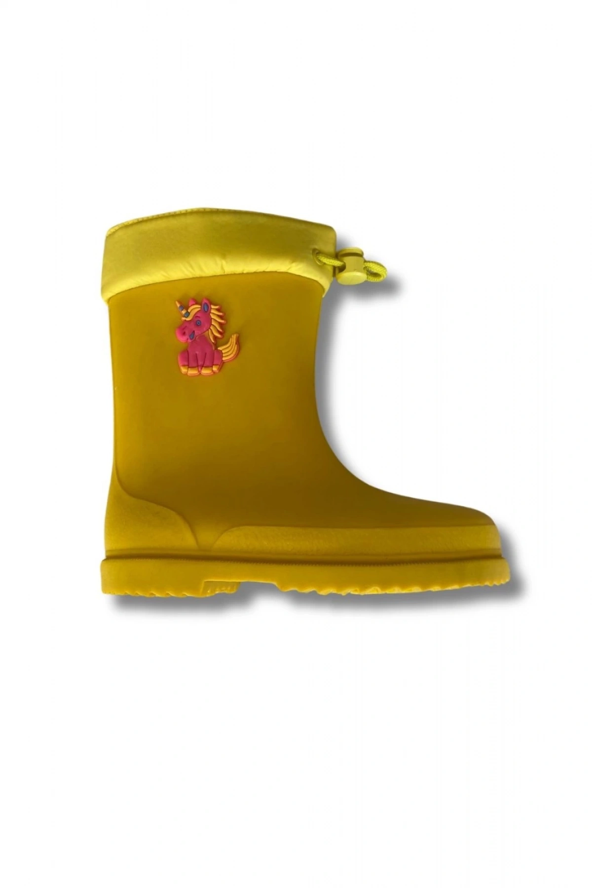 Konçlu Kız Çocuk Yağmur Çizmesi 26-35 Sarı