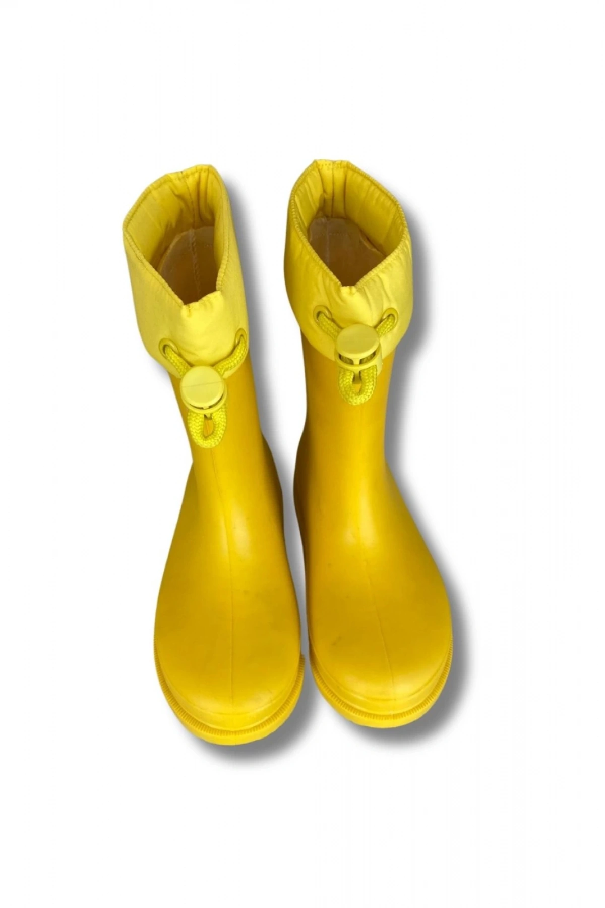 Konçlu Kız Çocuk Yağmur Çizmesi 26-35 Sarı