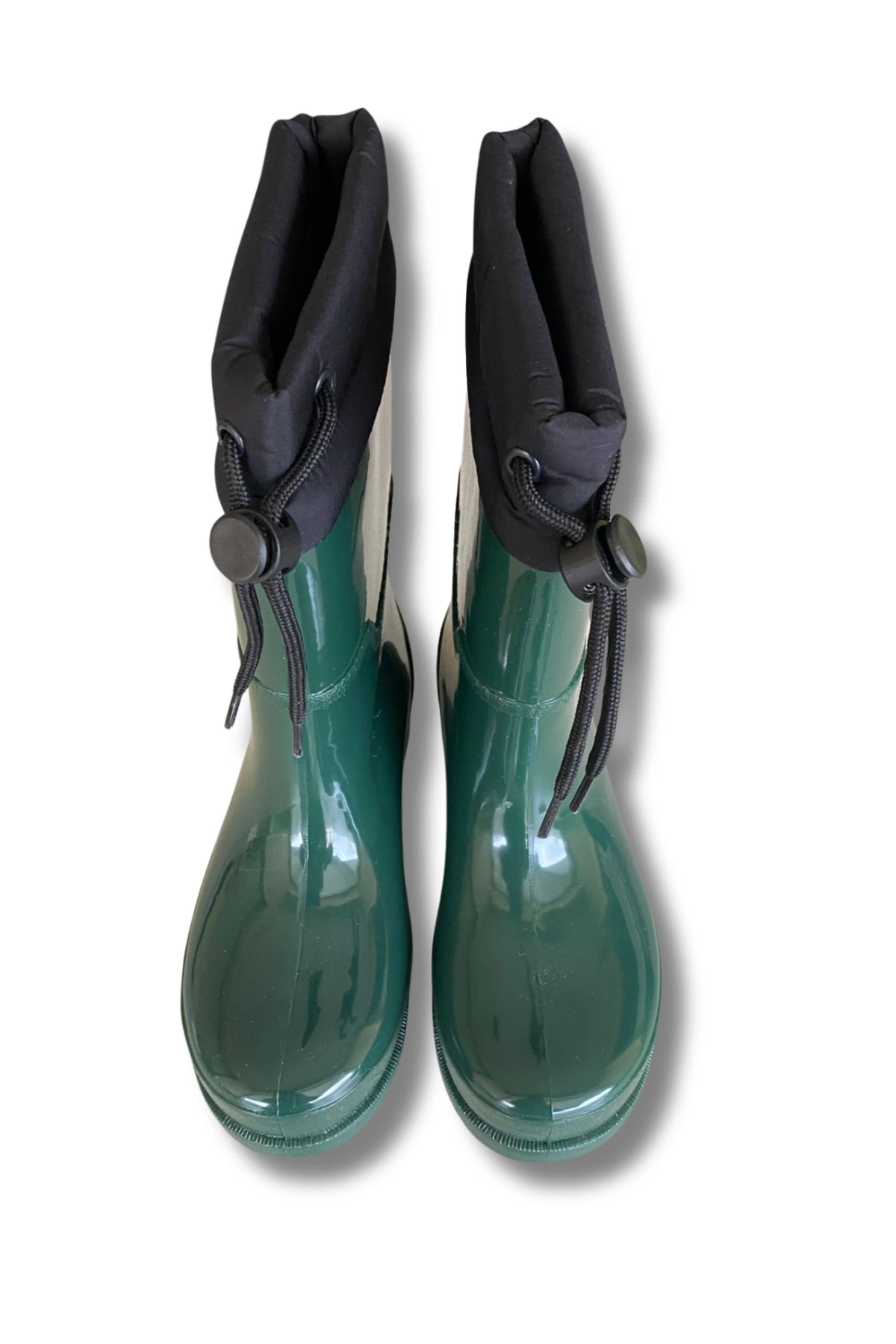 Konçlu Peluşlu Kadın Yağmur Çizmesi 36-40 Koyu Yeşil
