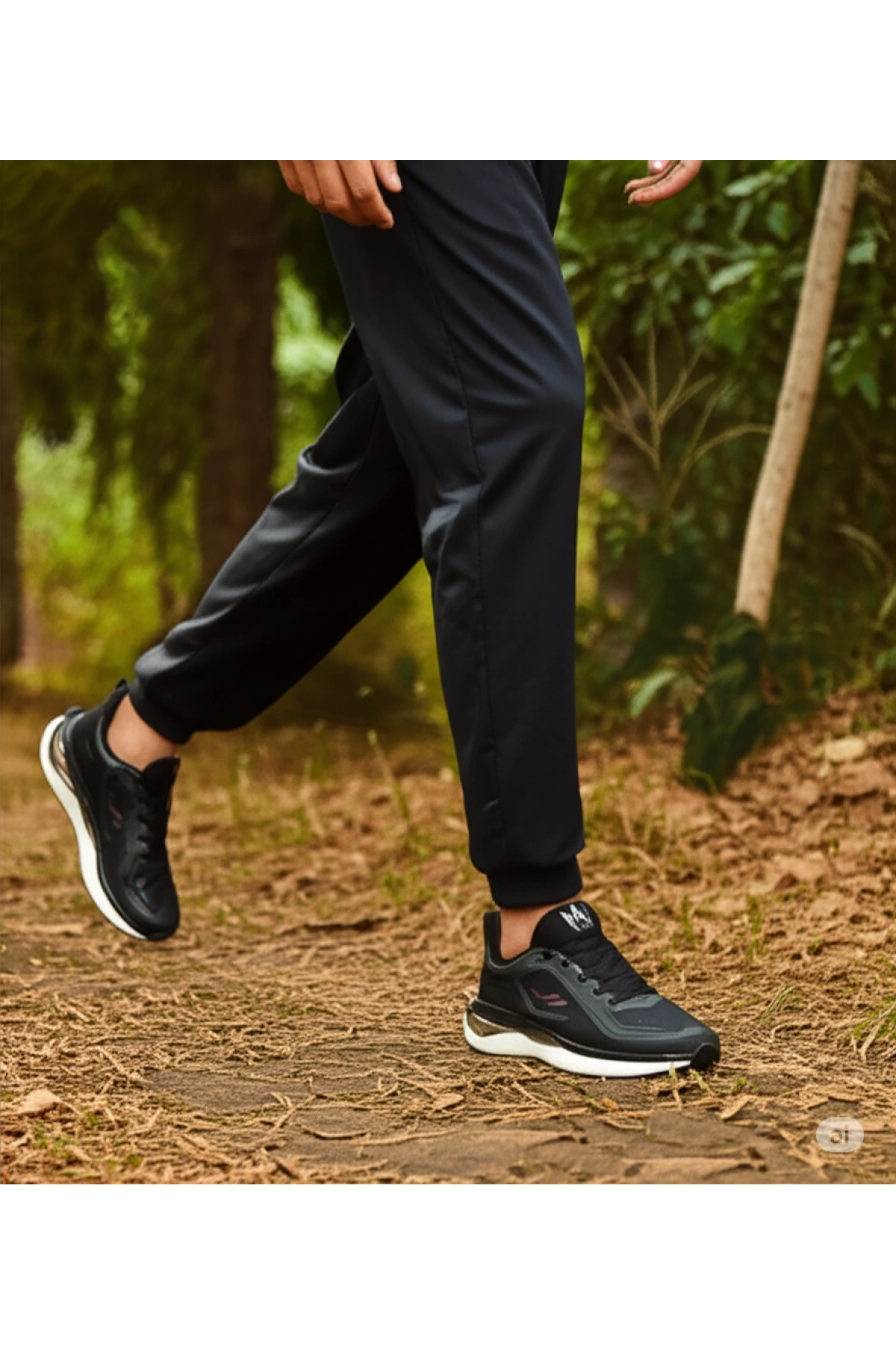 Lescon Flex Foam Miura-2 Erkek Spor Ayakkabı Siyah-Bordo