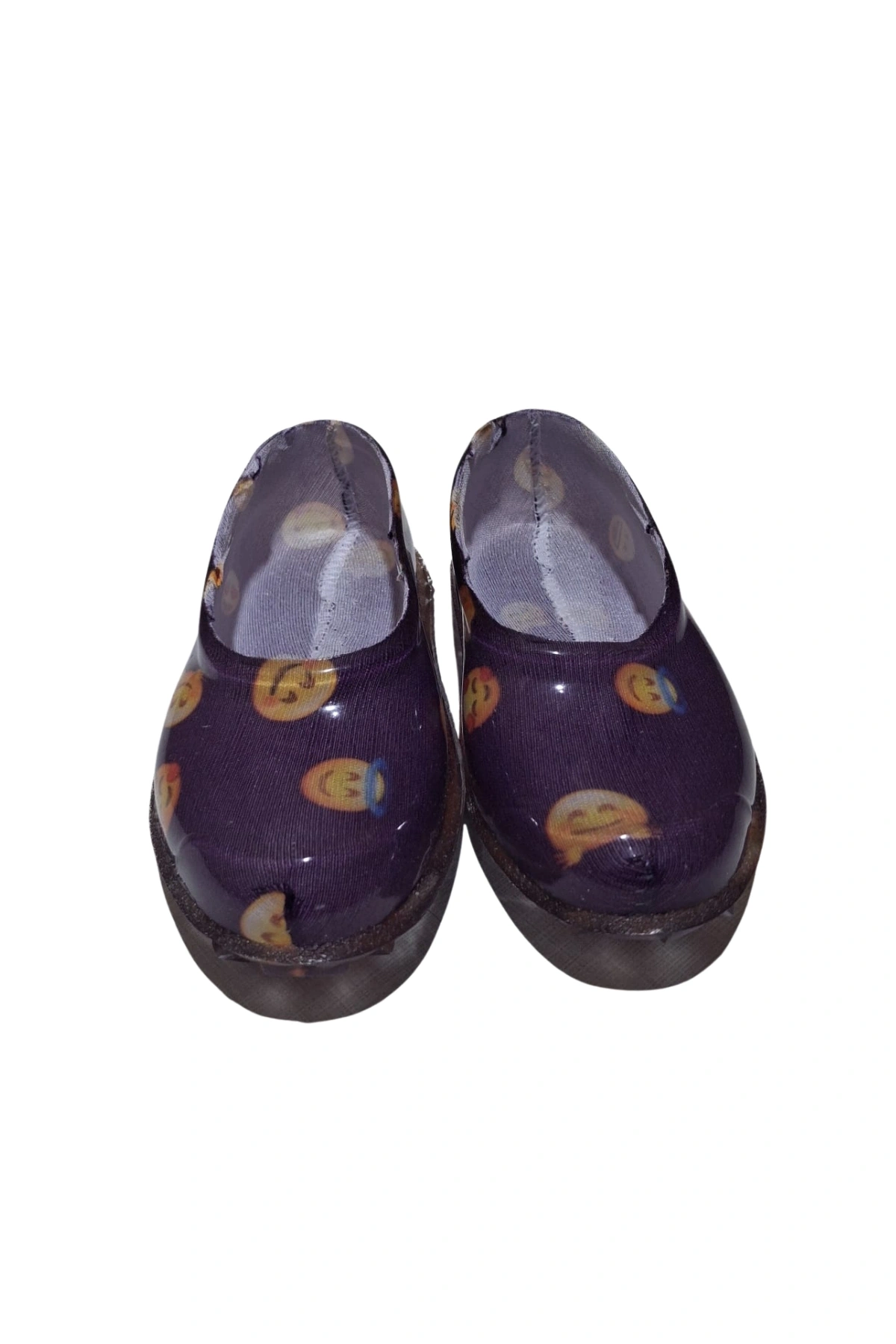 Patik Bahçe ve Tarım Kız Çocuk Ayakkabısı 21-30 Mor Emojili