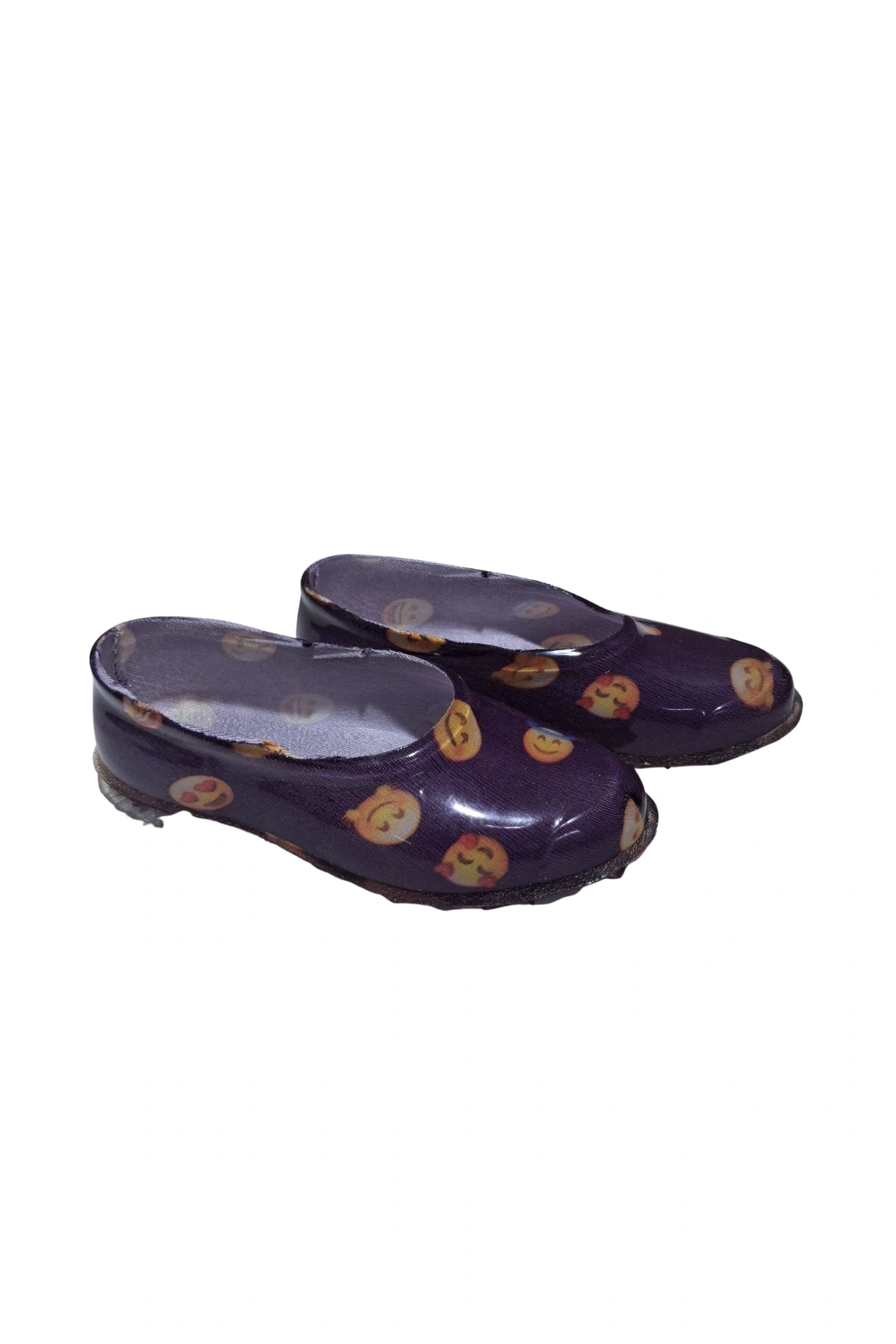 Patik Bahçe ve Tarım Kız Çocuk Ayakkabısı 21-30 Mor Emojili