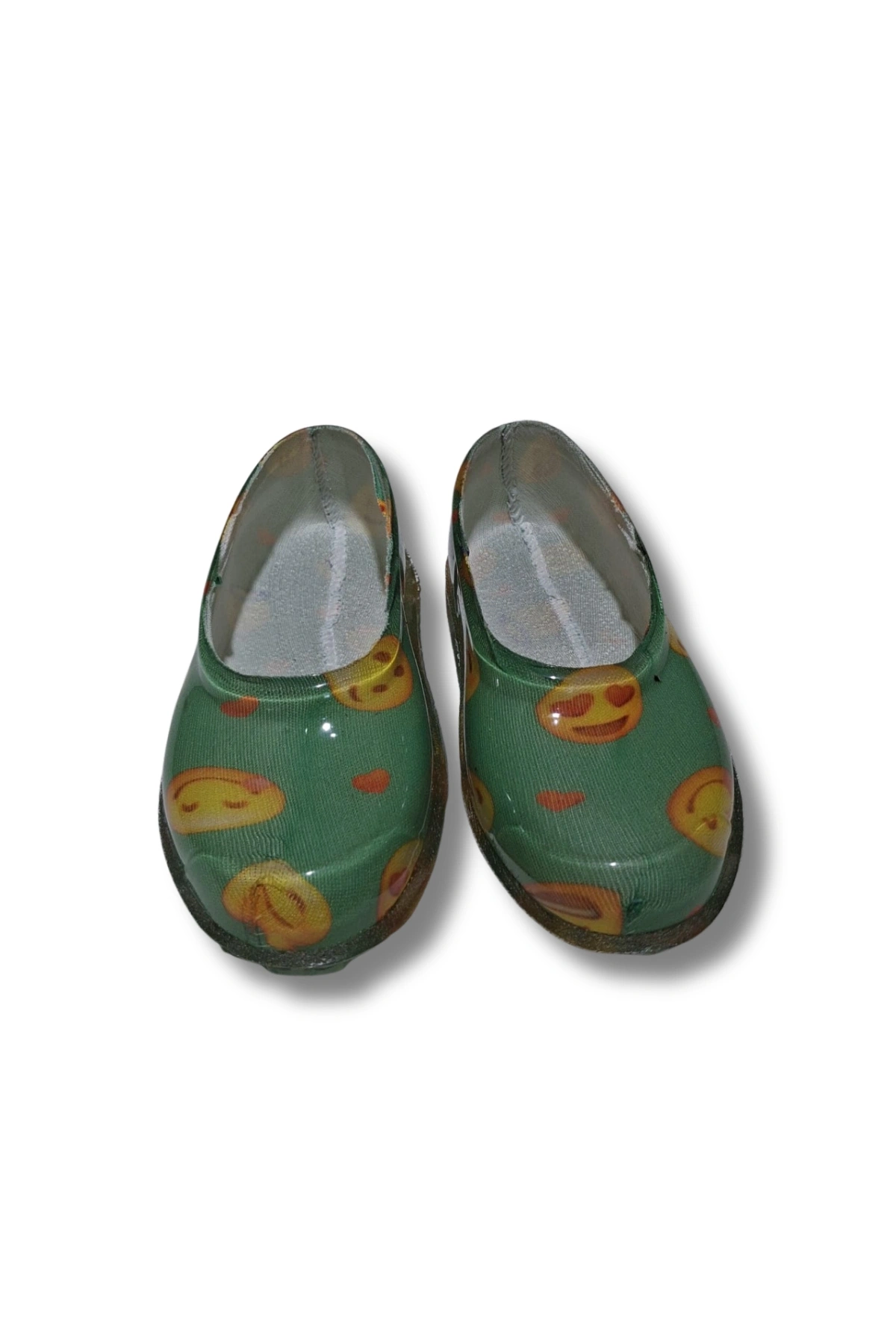 Patik Bahçe ve Tarım Kız Çocuk Ayakkabısı 21-30 Yeşil Emojili