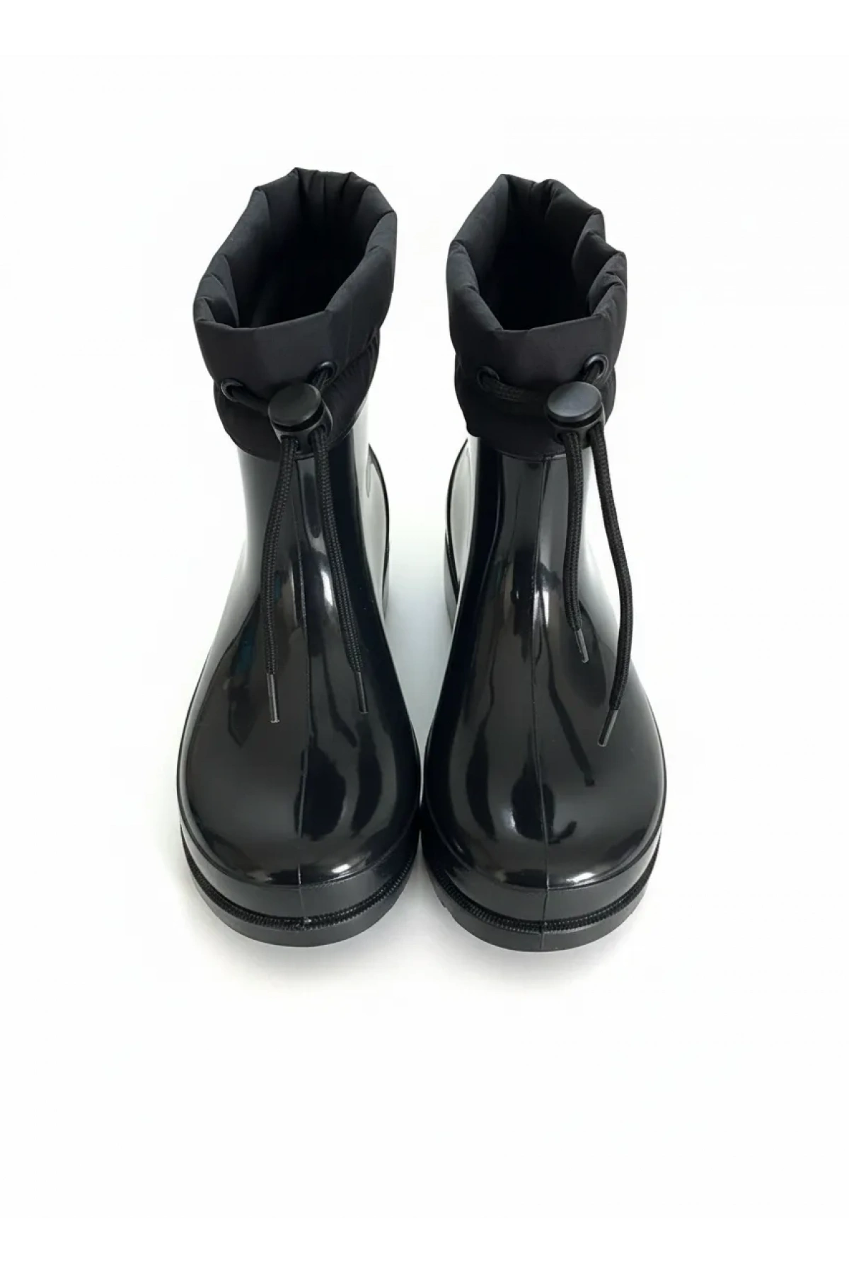 Konçlu Peluşlu Potin Yağmur Kadın Botu 36-40 Siyah