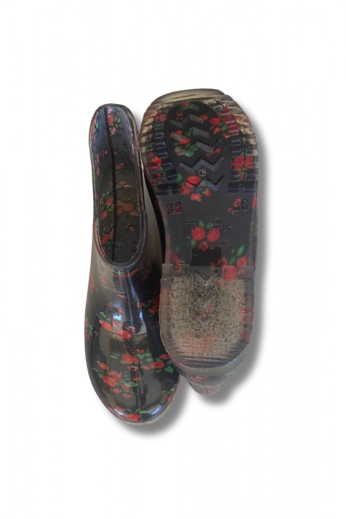 Potin Kadın Yağmur Botu 36-40 Kırmızı