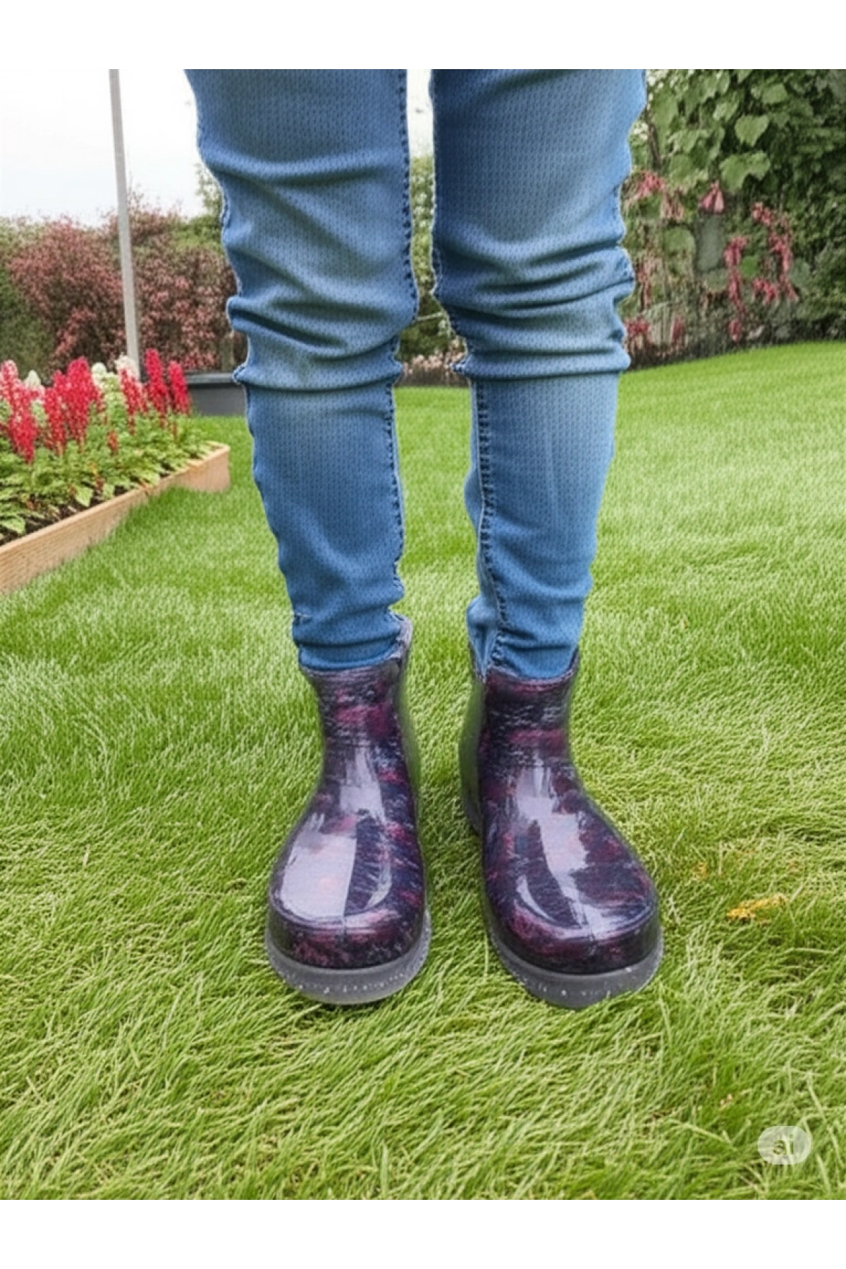 Potin Kadın Yağmur Botu 36-40 Mürdüm