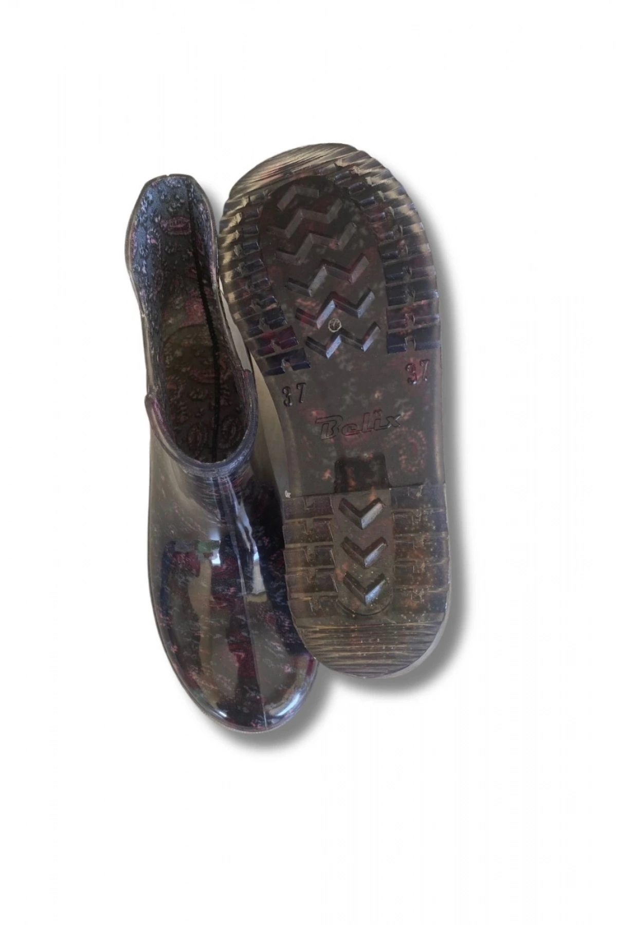 Potin Kadın Yağmur Botu 36-40 Mürdüm