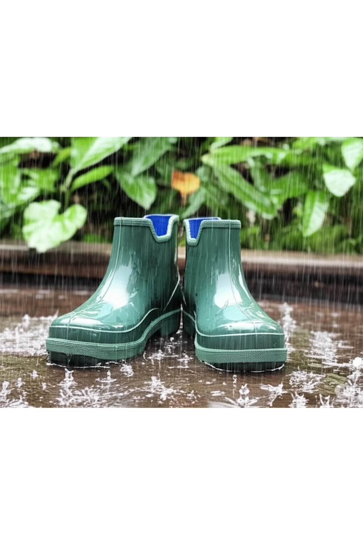 Potin Kadın Yağmur Botu 36-40 Yeşil
