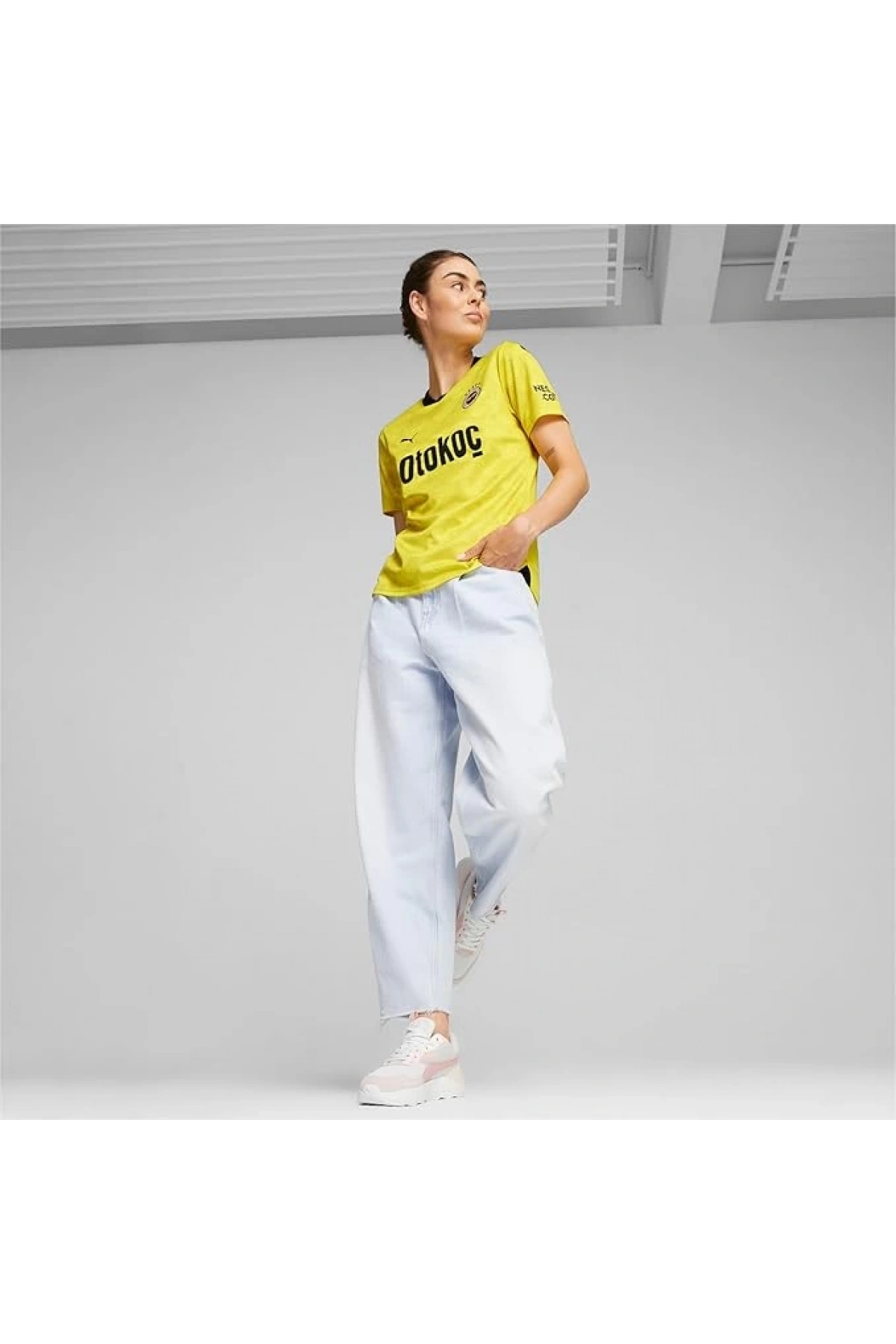 Puma 772008-04 Fsk Away 23/24 Kadın Forma Sarı-Lacivert