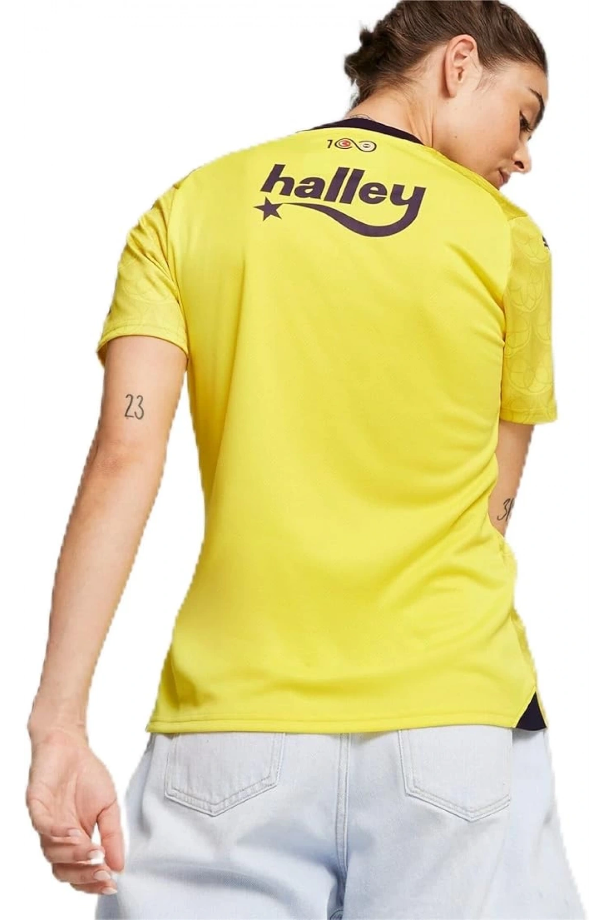 Puma 772008-04 Fsk Away 23/24 Kadın Forma Sarı-Lacivert