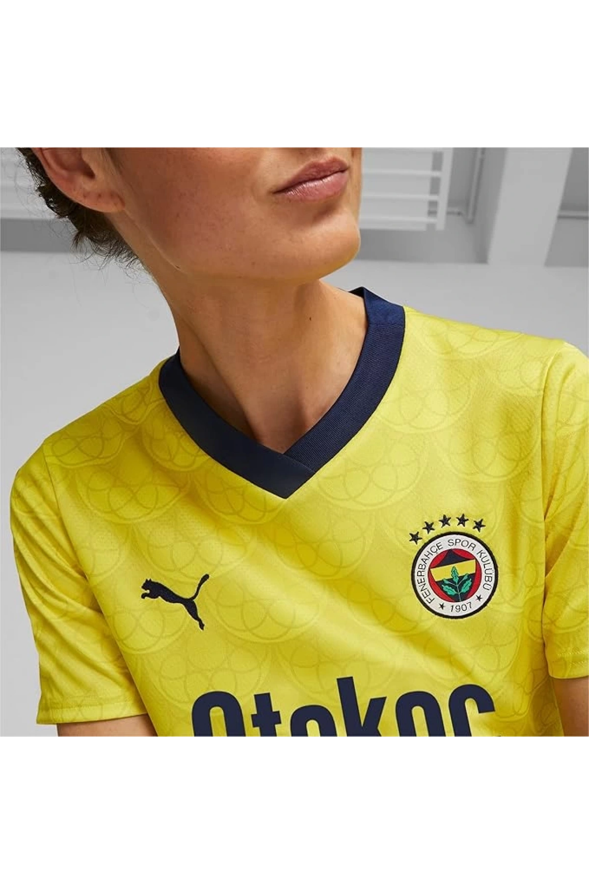 Puma 772008-04 Fsk Away 23/24 Kadın Forma Sarı-Lacivert