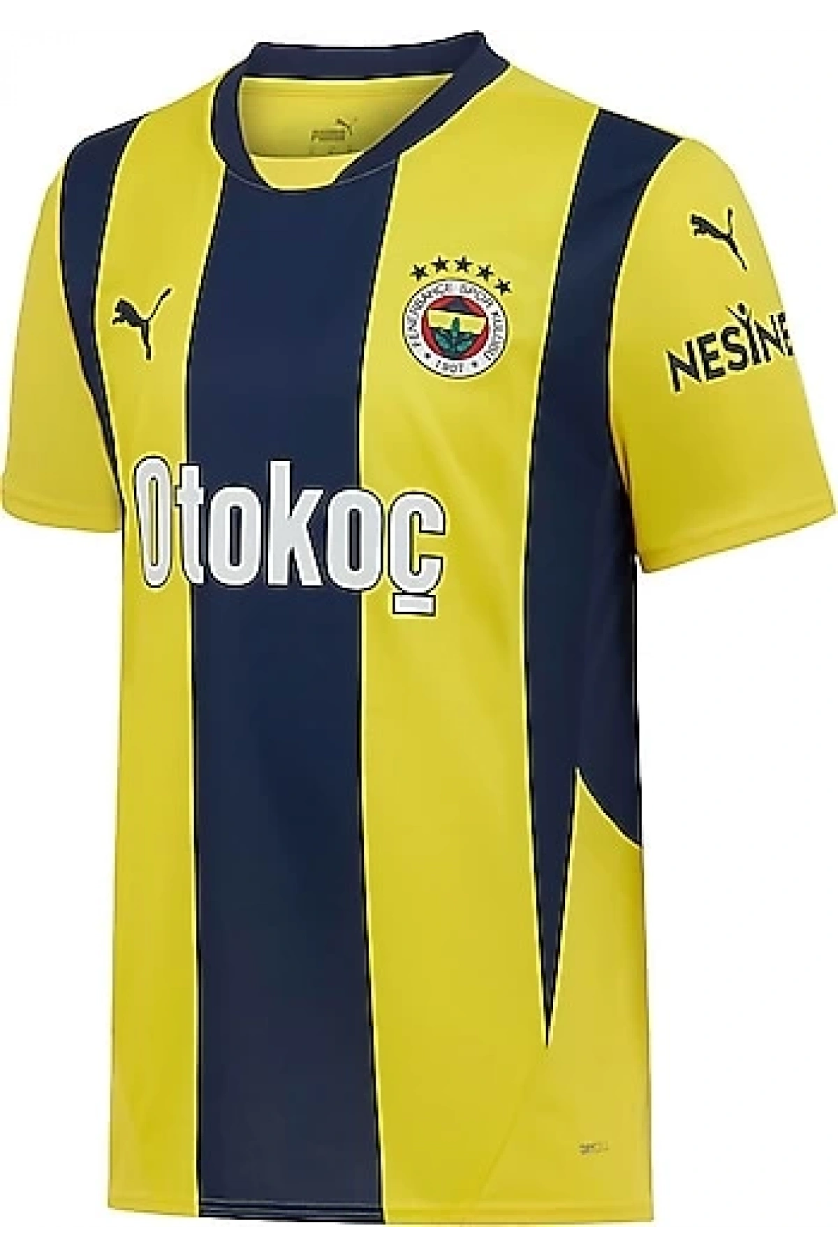 Puma 775360-01 Fenerbahçe 24/25 Erkek İç Saha Çubuklu Forması Sarı-Lacivert