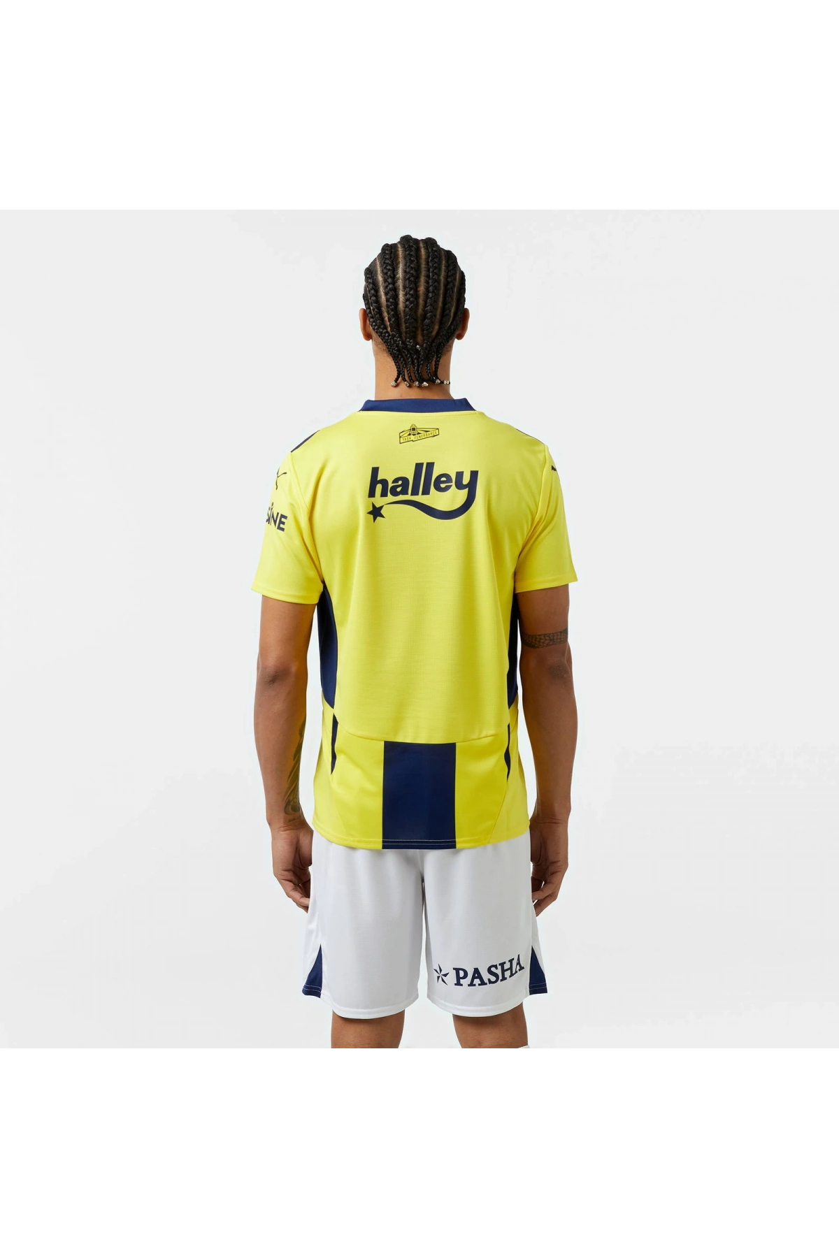 Puma 775360-01 Fenerbahçe 24/25 Erkek İç Saha Çubuklu Forması Sarı-Lacivert