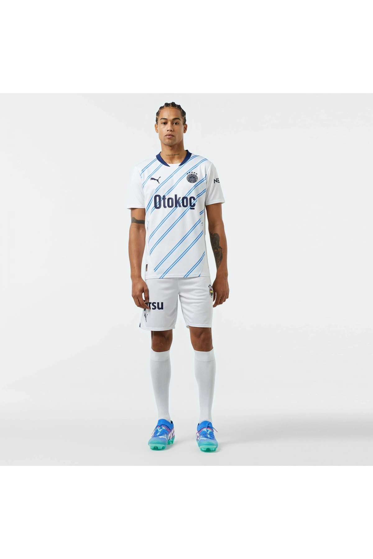 Puma 775368-02 Fenerbahçe 24/25 Erkek Deplasman Forması Beyaz-Lacivert