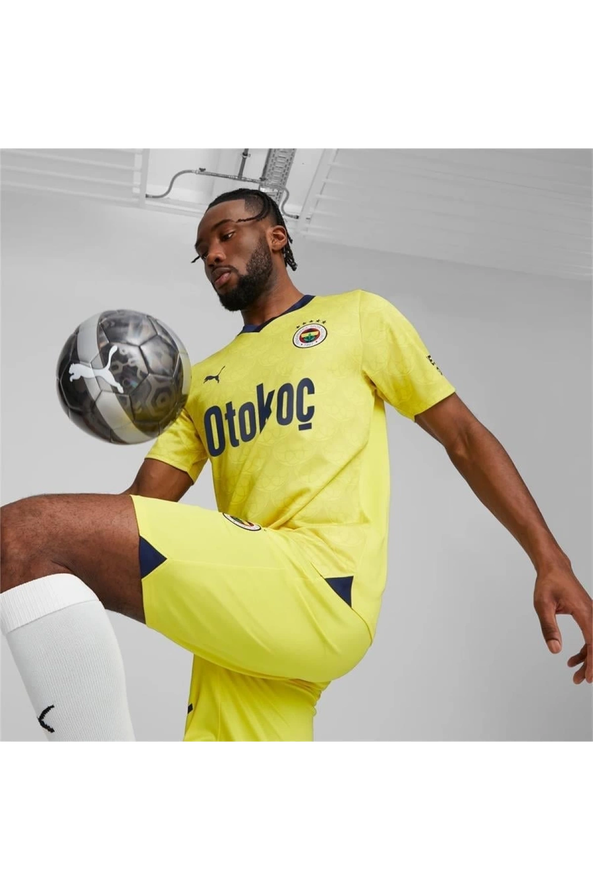 Puma 772006-04 Fsk Away 23/24 Erkek Forma Sarı-Lacivert