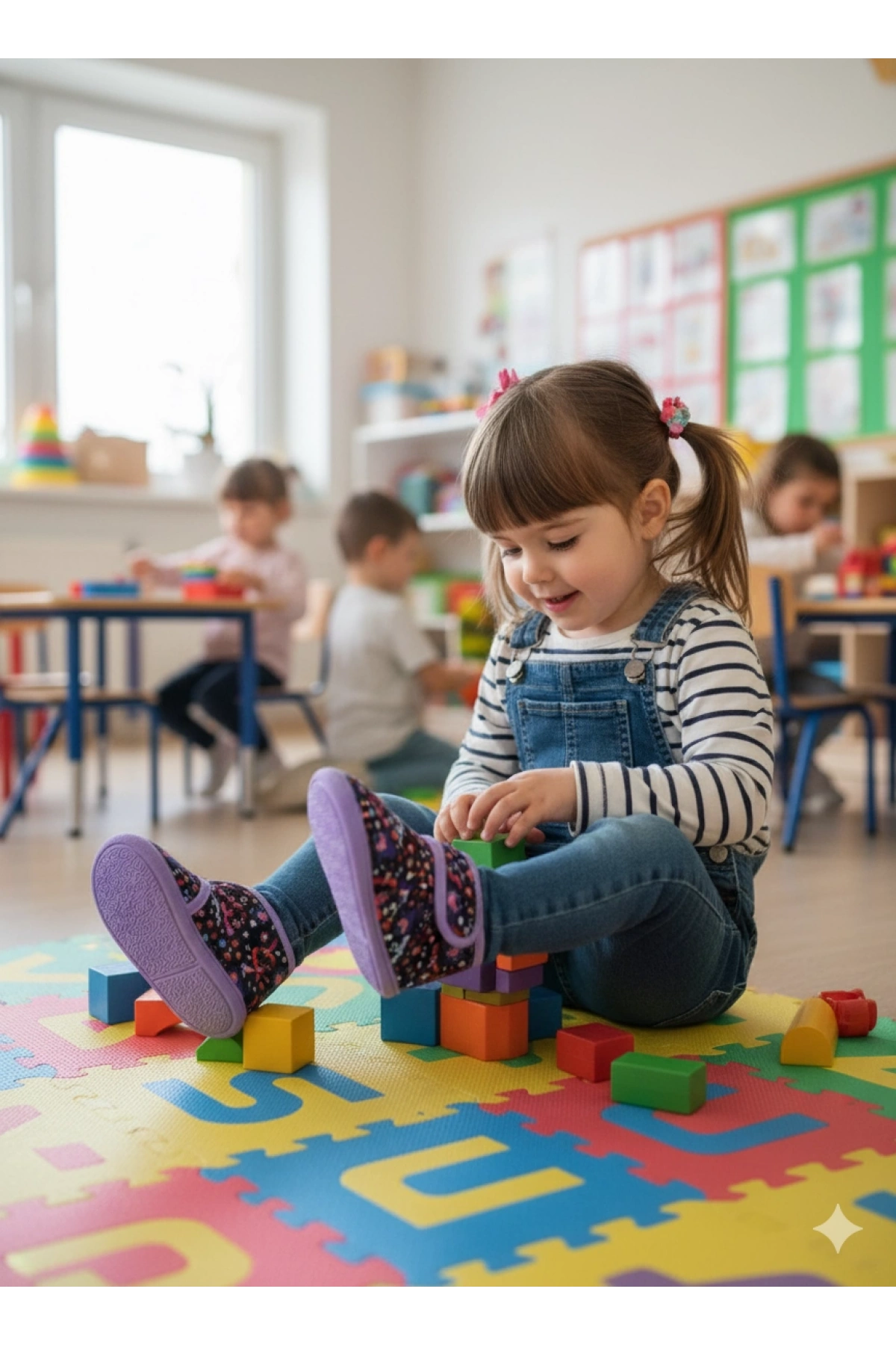 Soylu Yumuşak Pamuklu Kız Çocuk Pandufu Mor