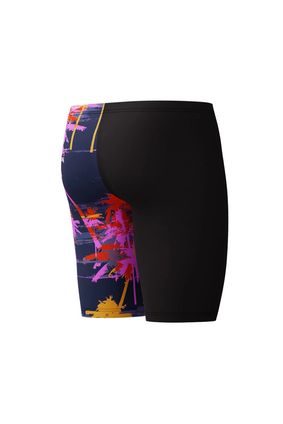 Speedo Allover Digi Jam-mer Erkek Çocuk Yüzücü Mayosu Siyah-Mor