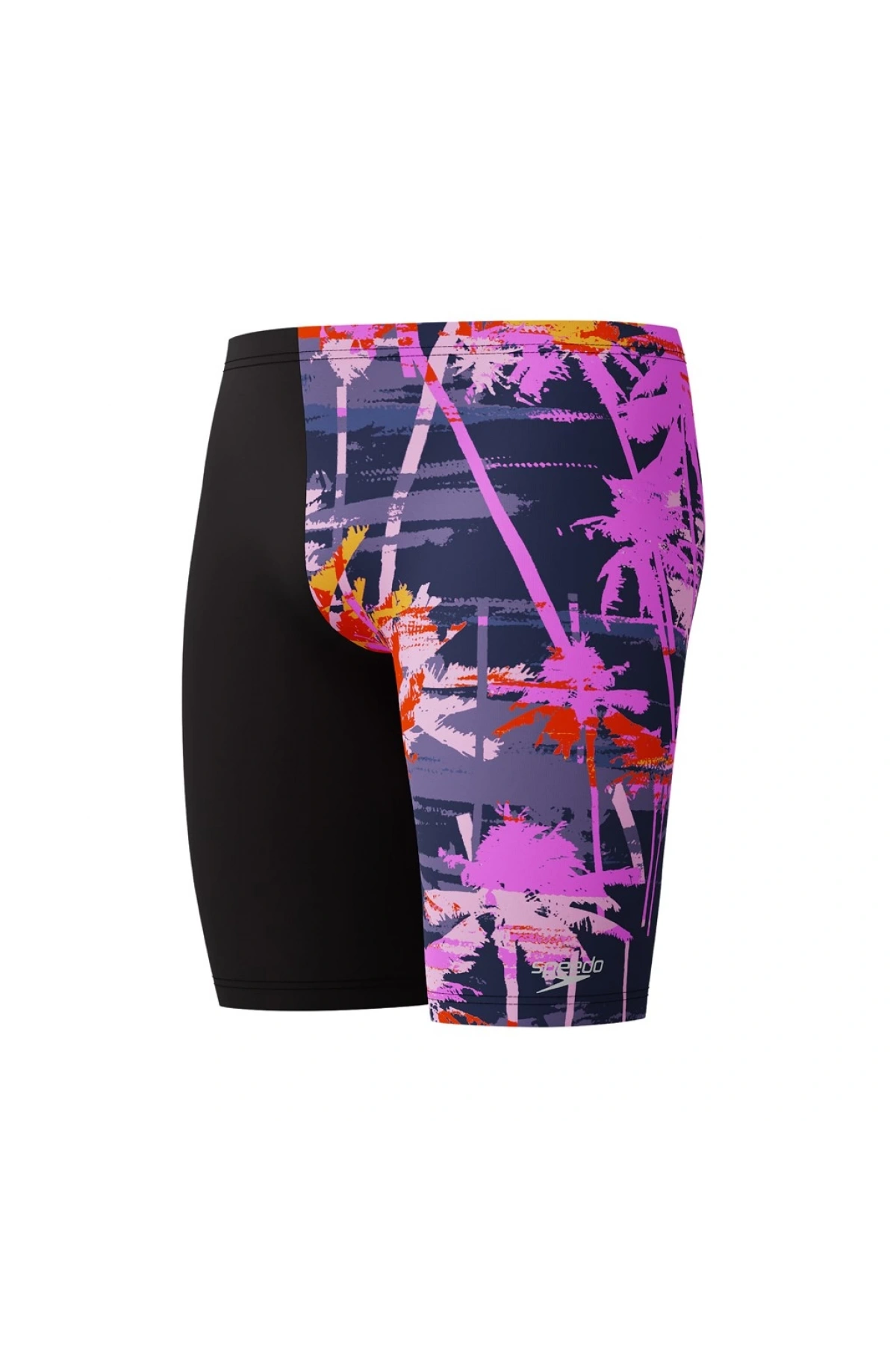 Speedo Allover Digi Jam-mer Erkek Çocuk Yüzücü Mayosu Siyah-Mor