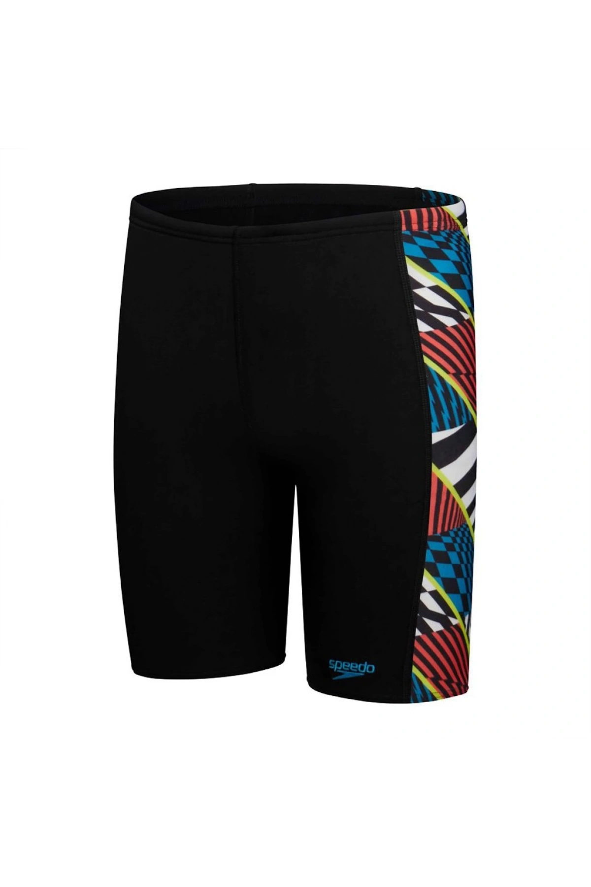 Speedo Digi Allover Panel Jam-mer Erkek Çocuk Yüzücü Mayosu Siyah