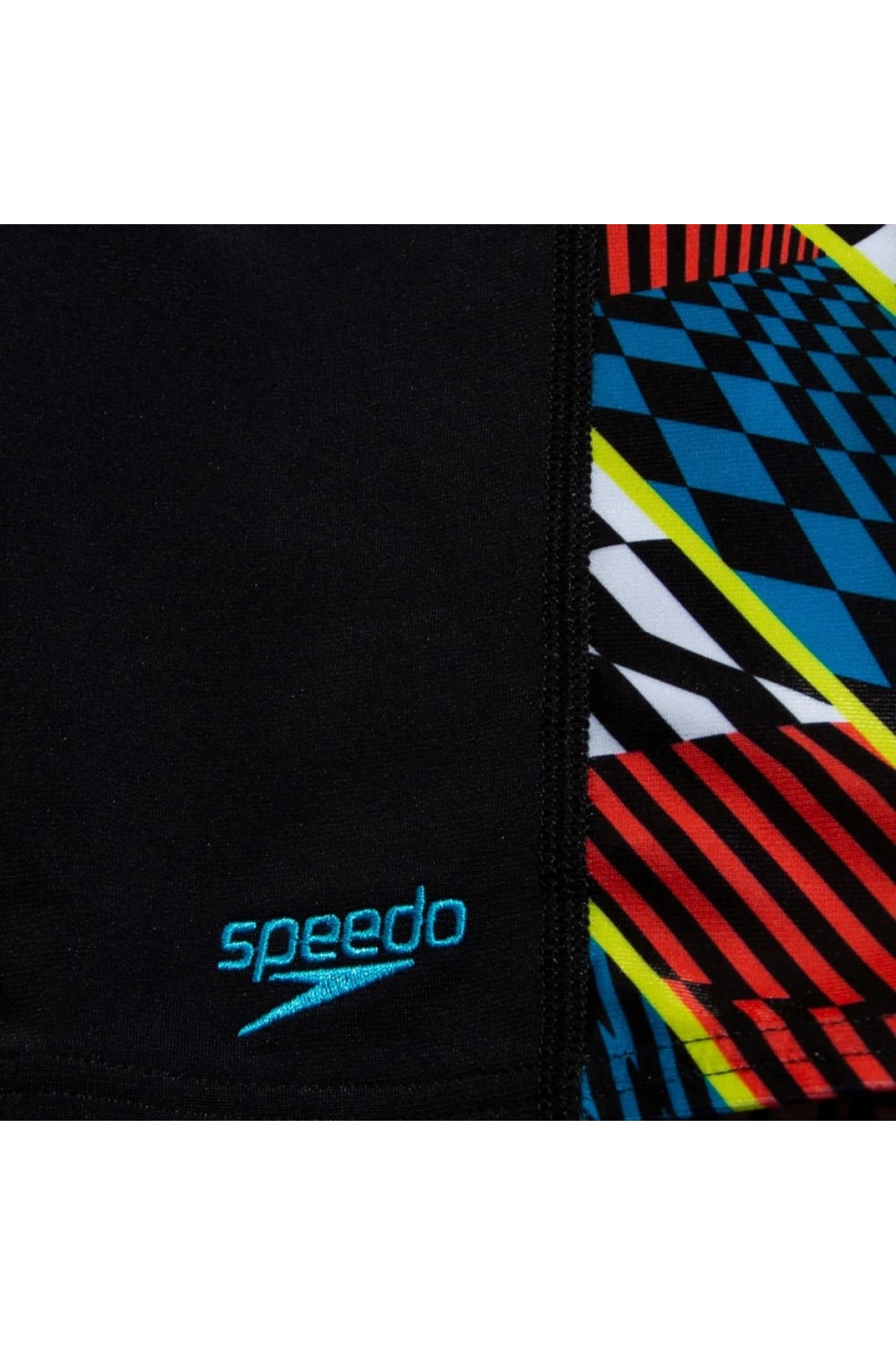 Speedo Digi Allover Panel Jam-mer Erkek Çocuk Yüzücü Mayosu Siyah