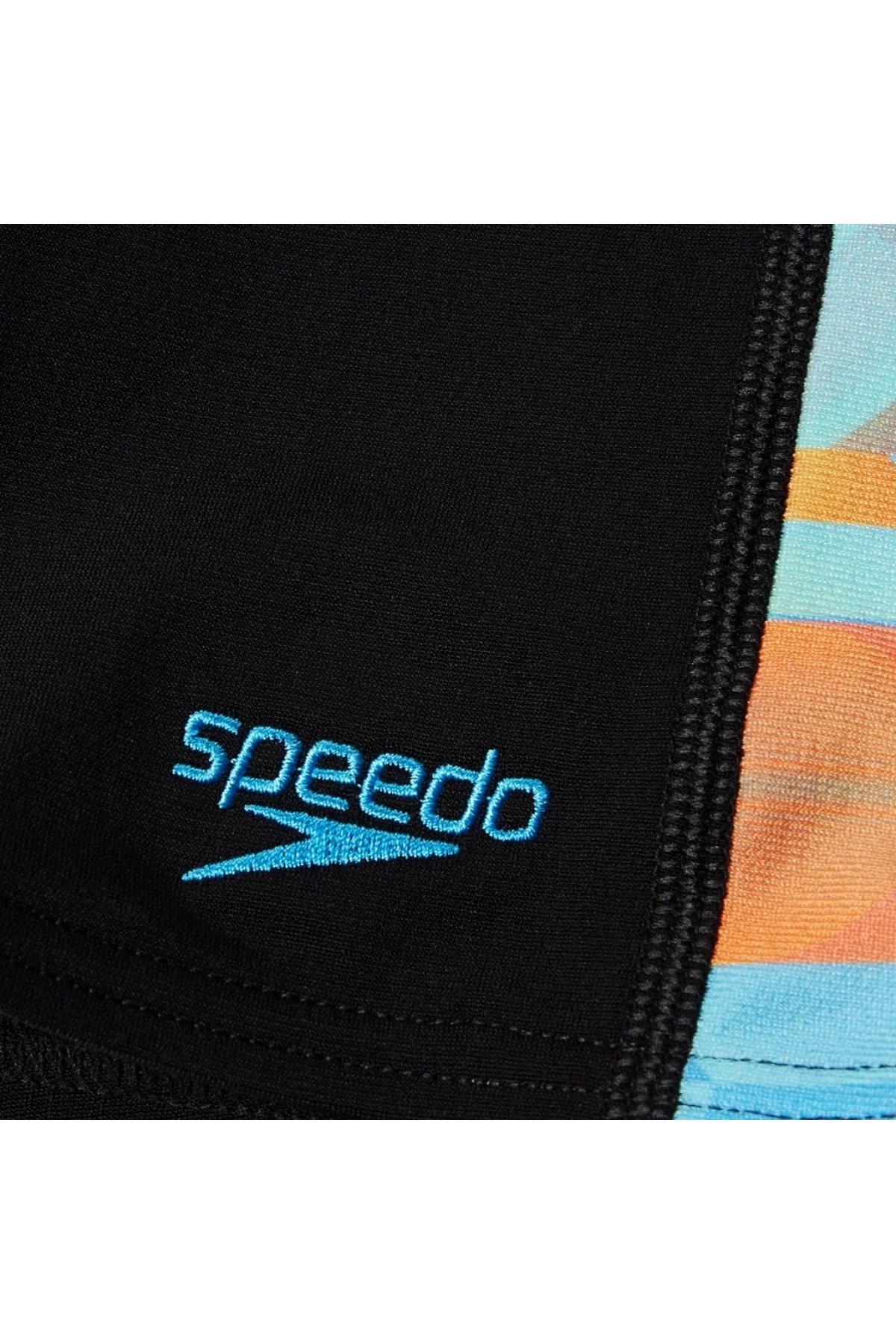 Speedo Digi Allover Panel Jam-mer Erkek Çocuk Yüzücü Mayosu Siyah-Mavi