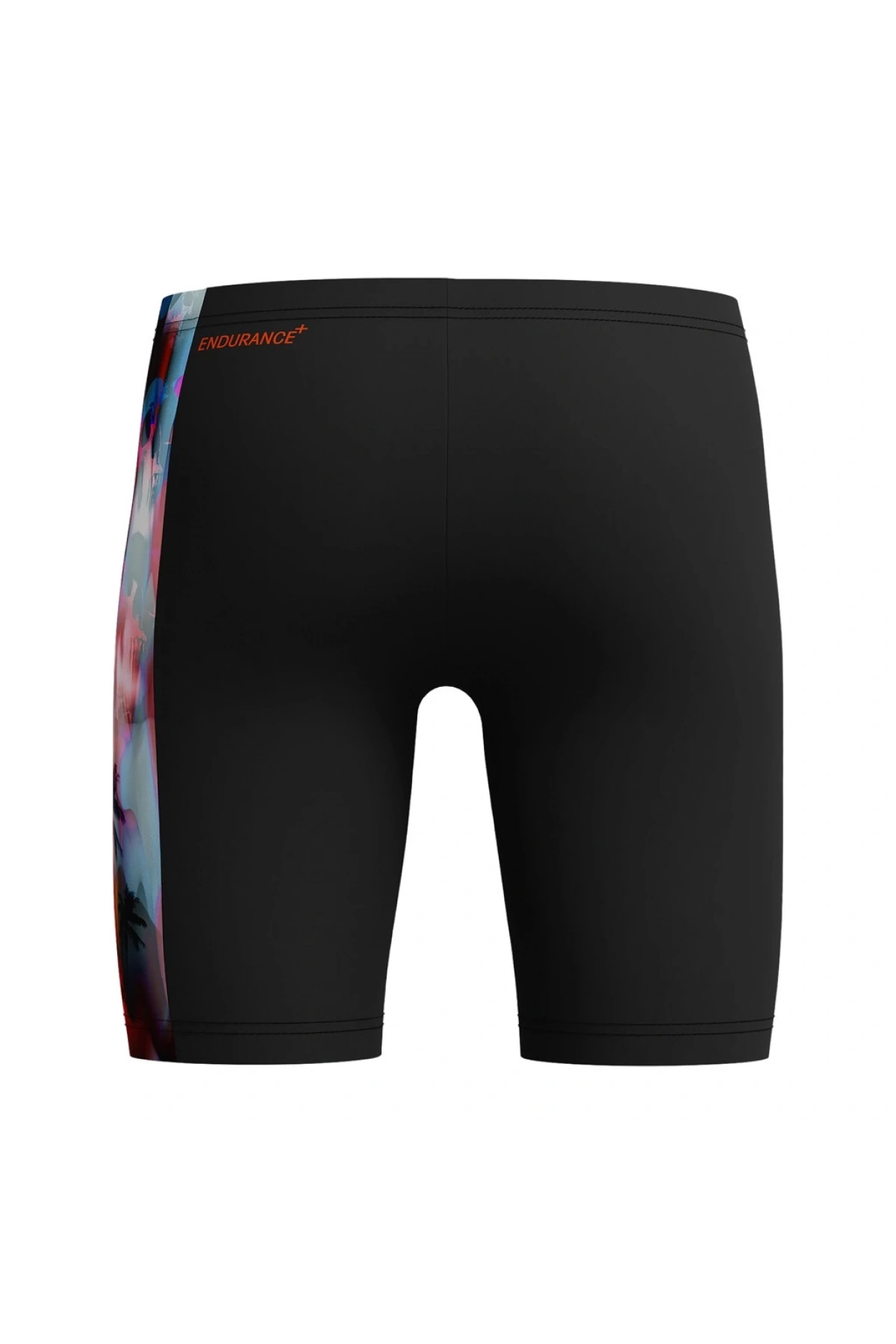 Speedo Digi Allover Panel Jam-mer Erkek Çocuk Yüzücü Mayo Siyah-Turuncu