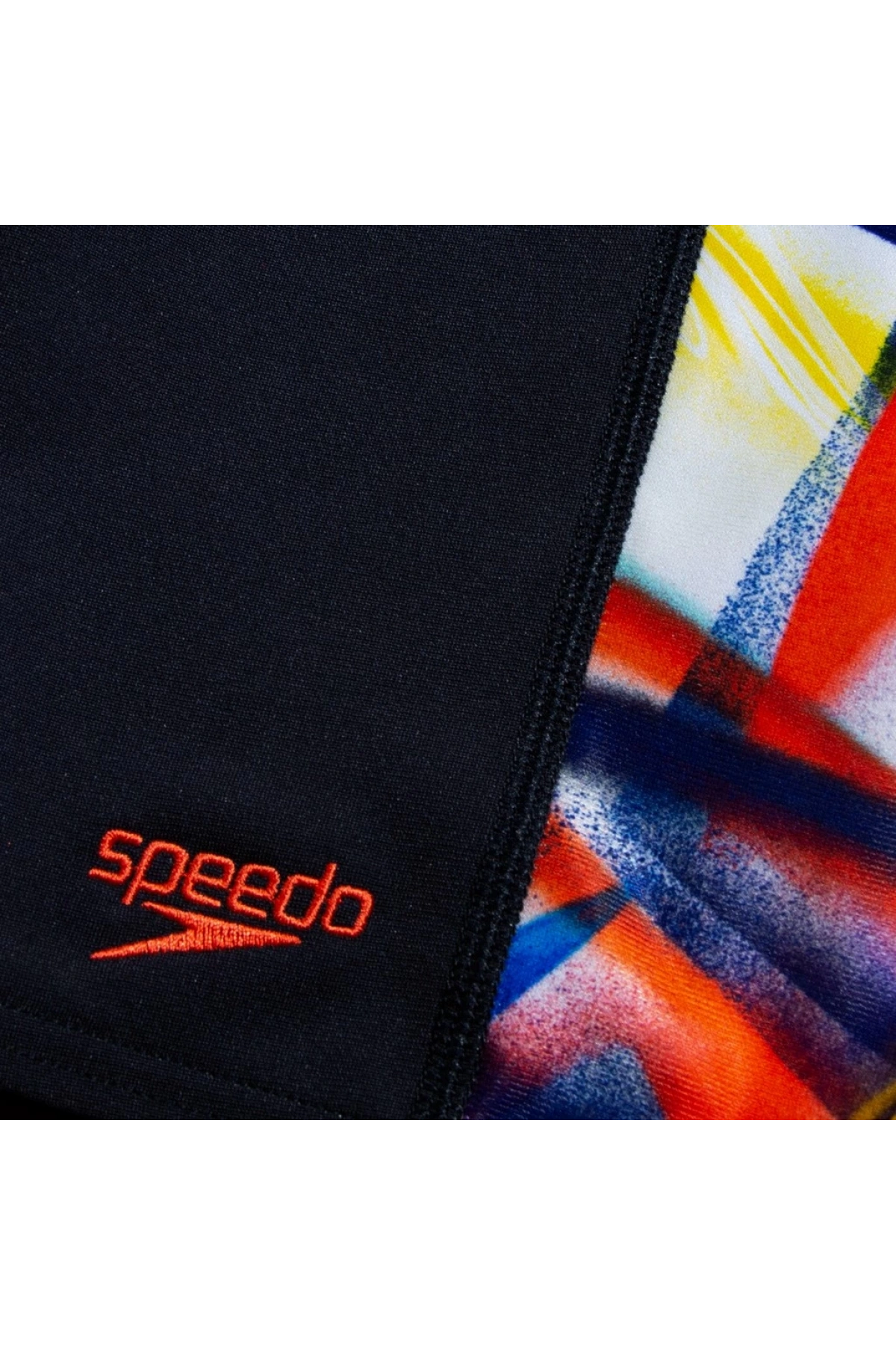 Speedo Digital Allover Panel Jam-mer Erkek Çocuk Yüzücü Mayosu Siyah-Turuncu