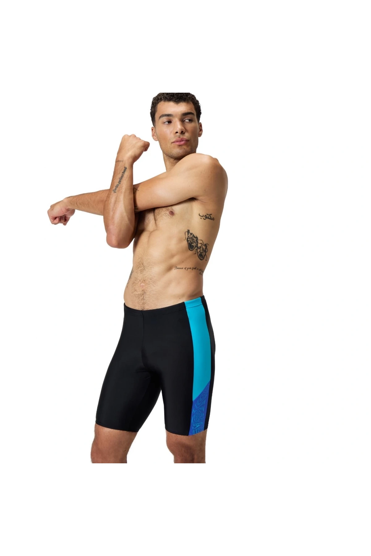 Speedo Dive Splice Jam-mer Erkek Yüzücü Mayosu Siyah