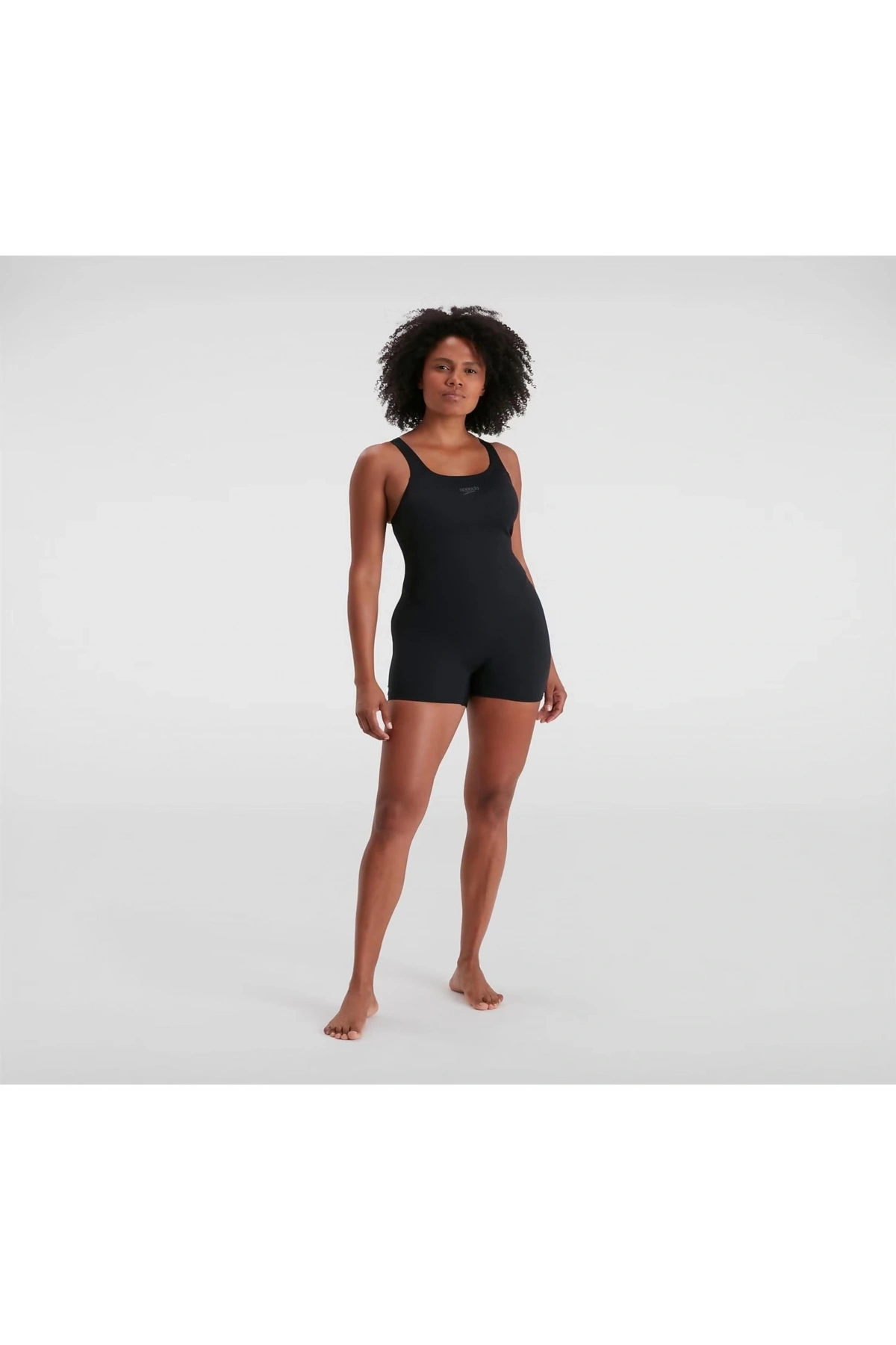 Speedo Eco Endurance Legsuit Kadın Yüzücü Mayosu Siyah